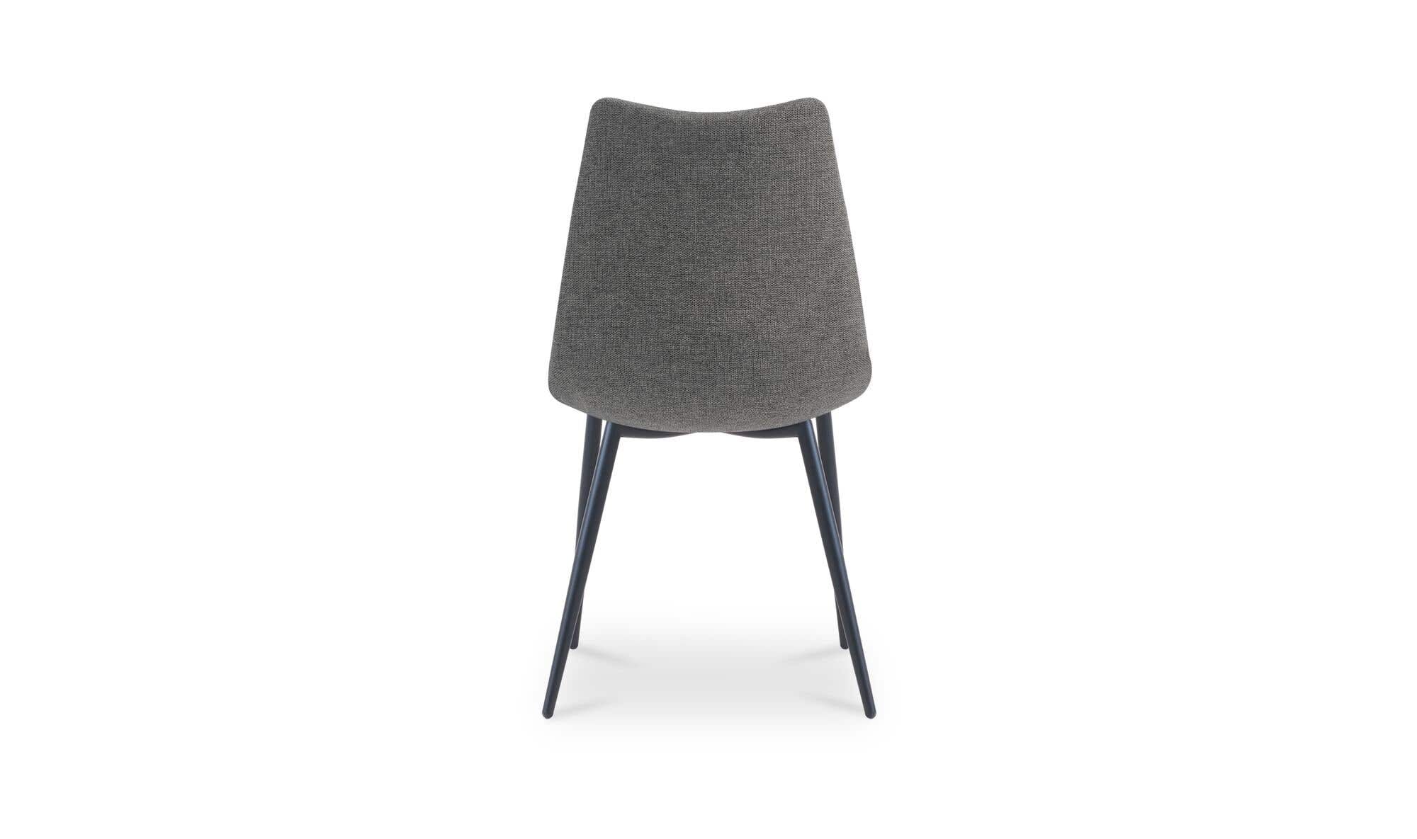 Moe's Home Alibi Dining Chair Dark Grey-Set of Two - Image 7