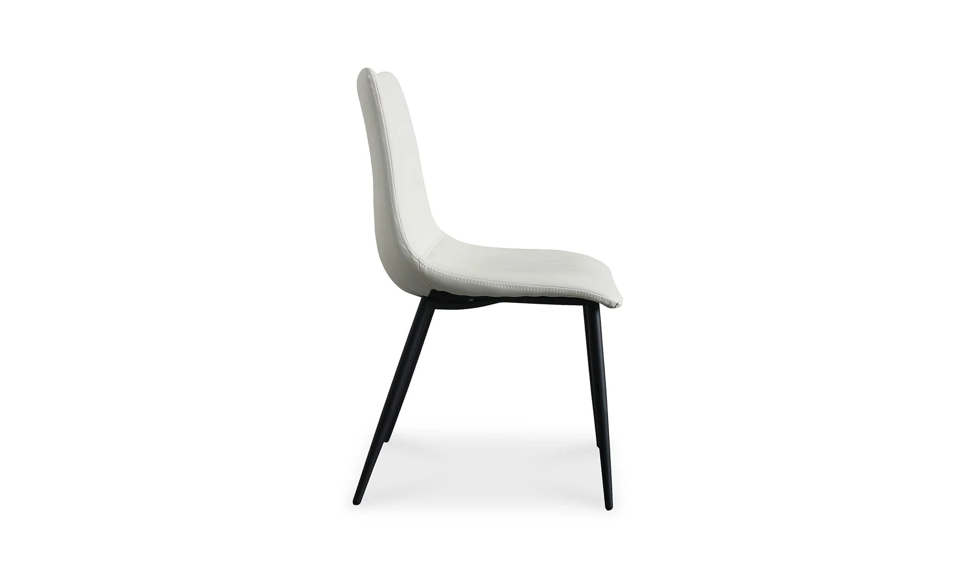 Moe's Home Alibi Dining Chair Ivory - Set Of Two - Image 8