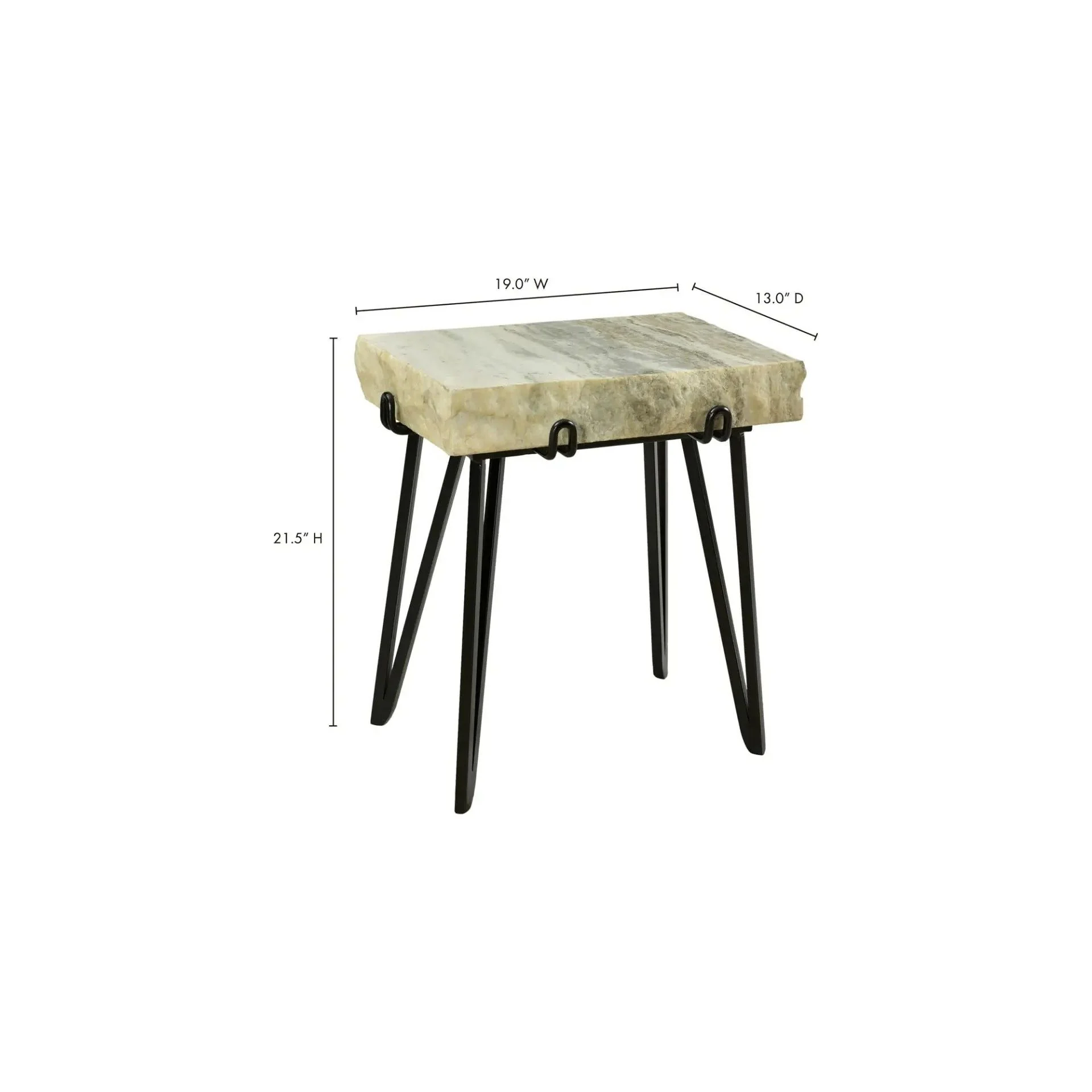 Moe's Home Collection Alpert Light Brown Accent Table - Image 5