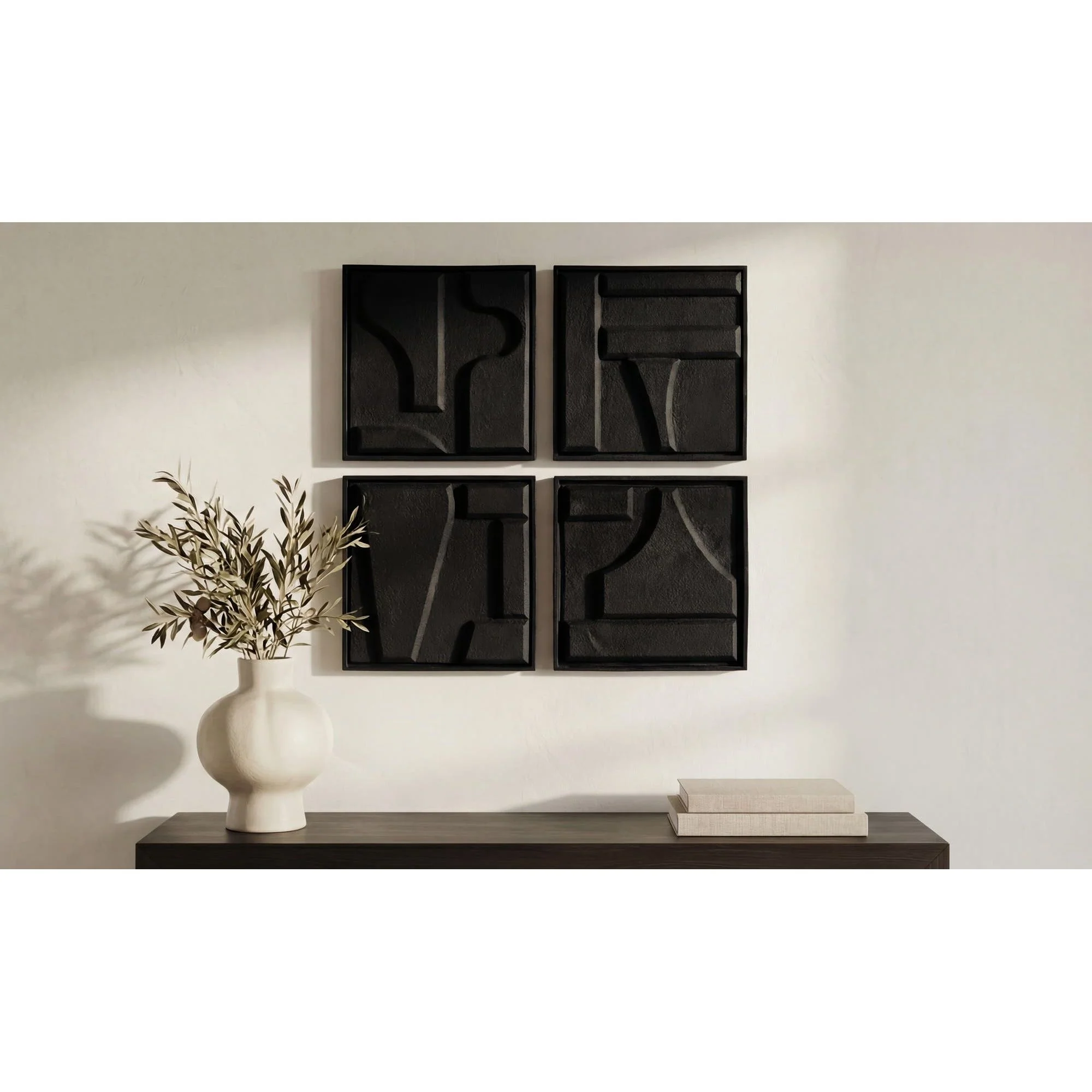 Moe's Home Alva Wall Sculpture-Set Of 4 - Image 2