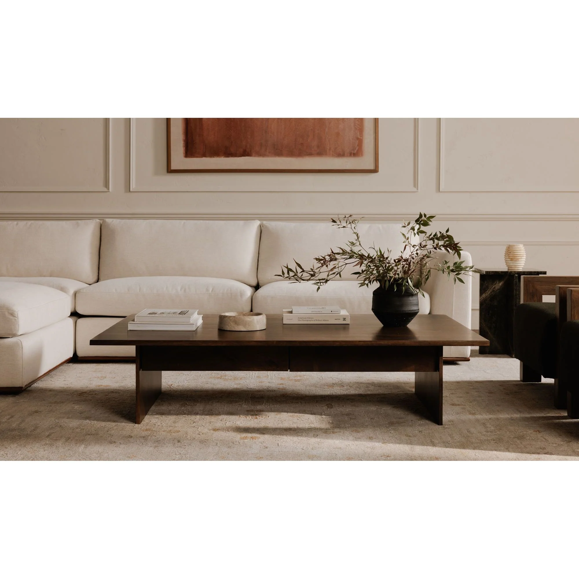 Moe's Home Anais Catchall Beige Marble - Image 2