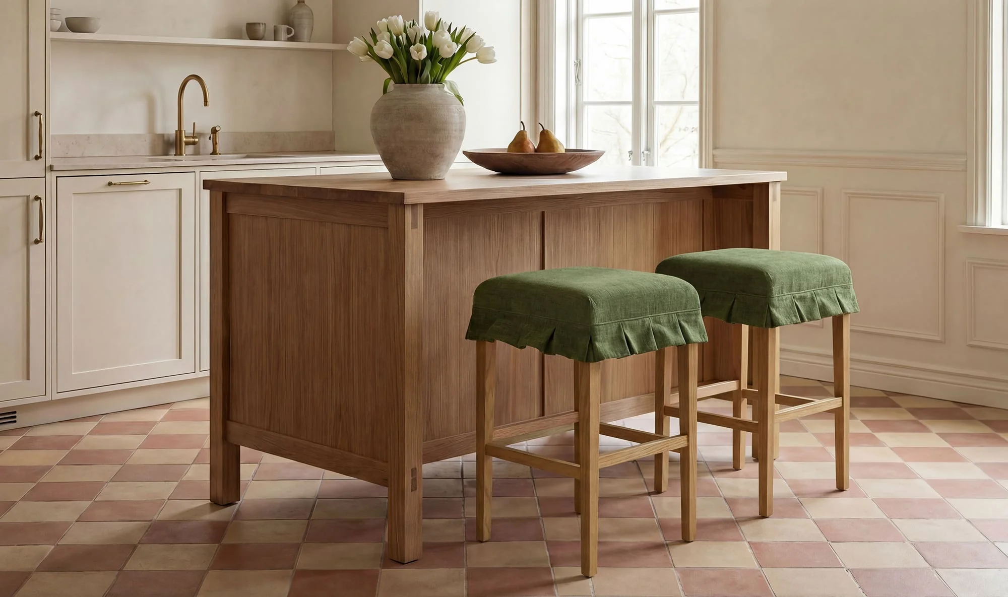 Moe's Home Anna Counter Stool Green - Image 2
