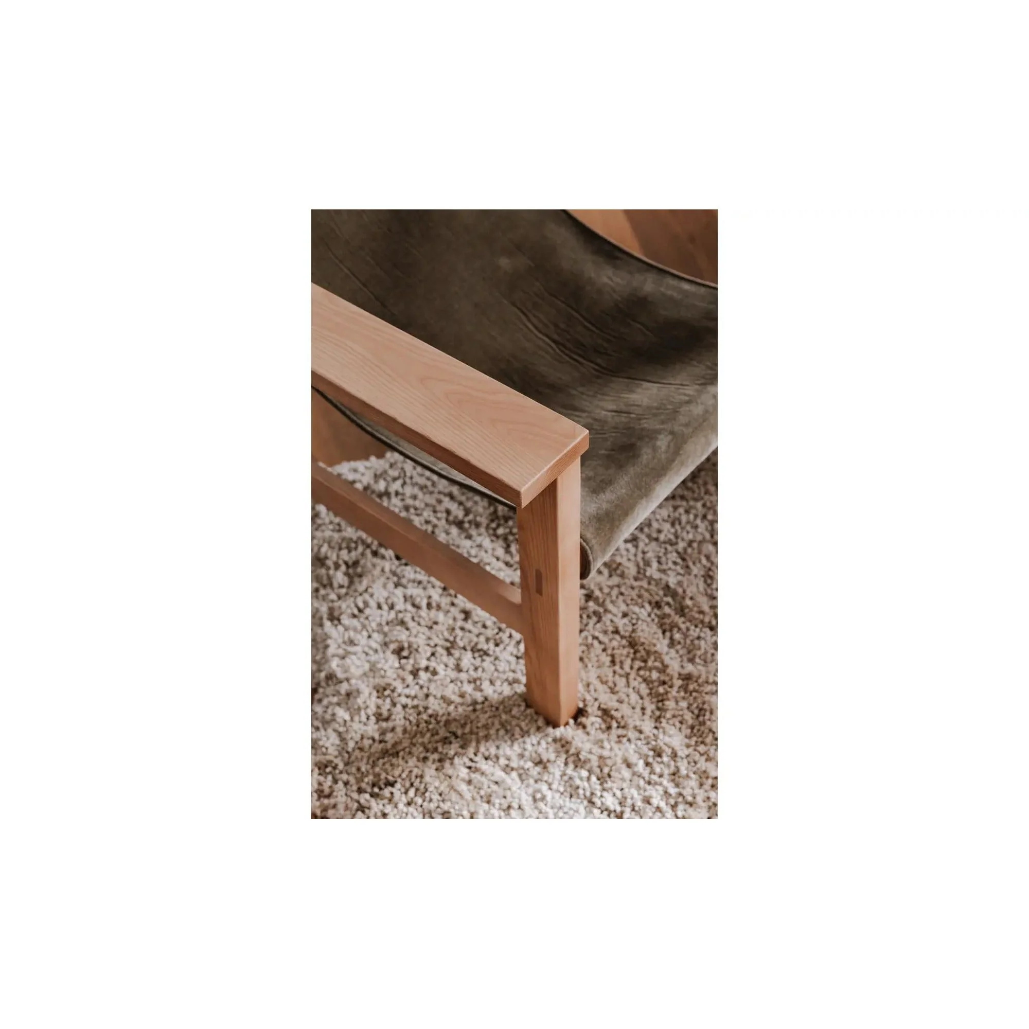 Moe's Home Collection Annex Cedar Green Lounge Chair - Image 7