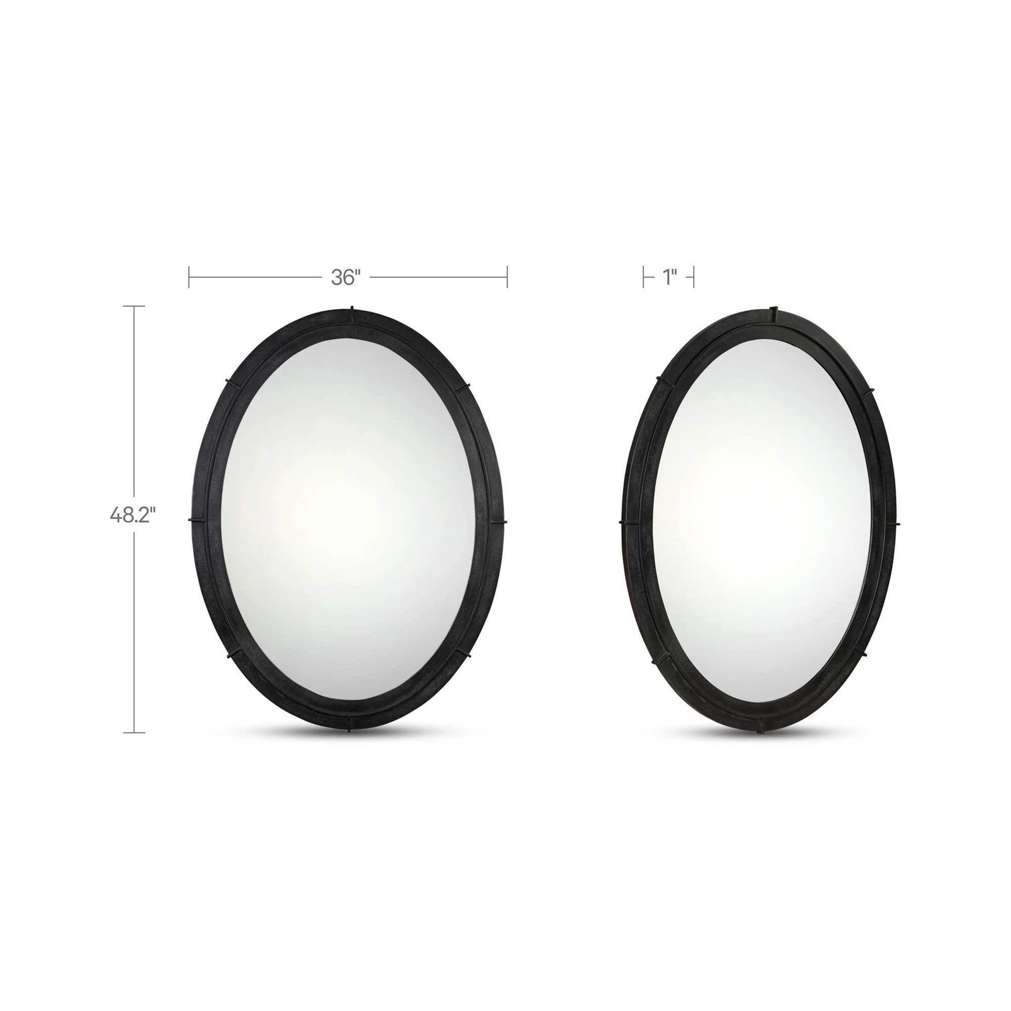 Moe's Home Antoni Mirror Black Large Black - Image 3