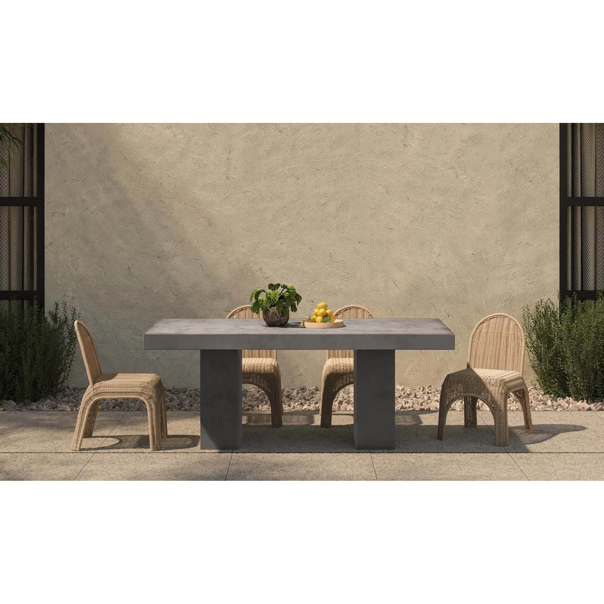 Moe's Home Antonius Outdoor Dining Table Grey - Image 2