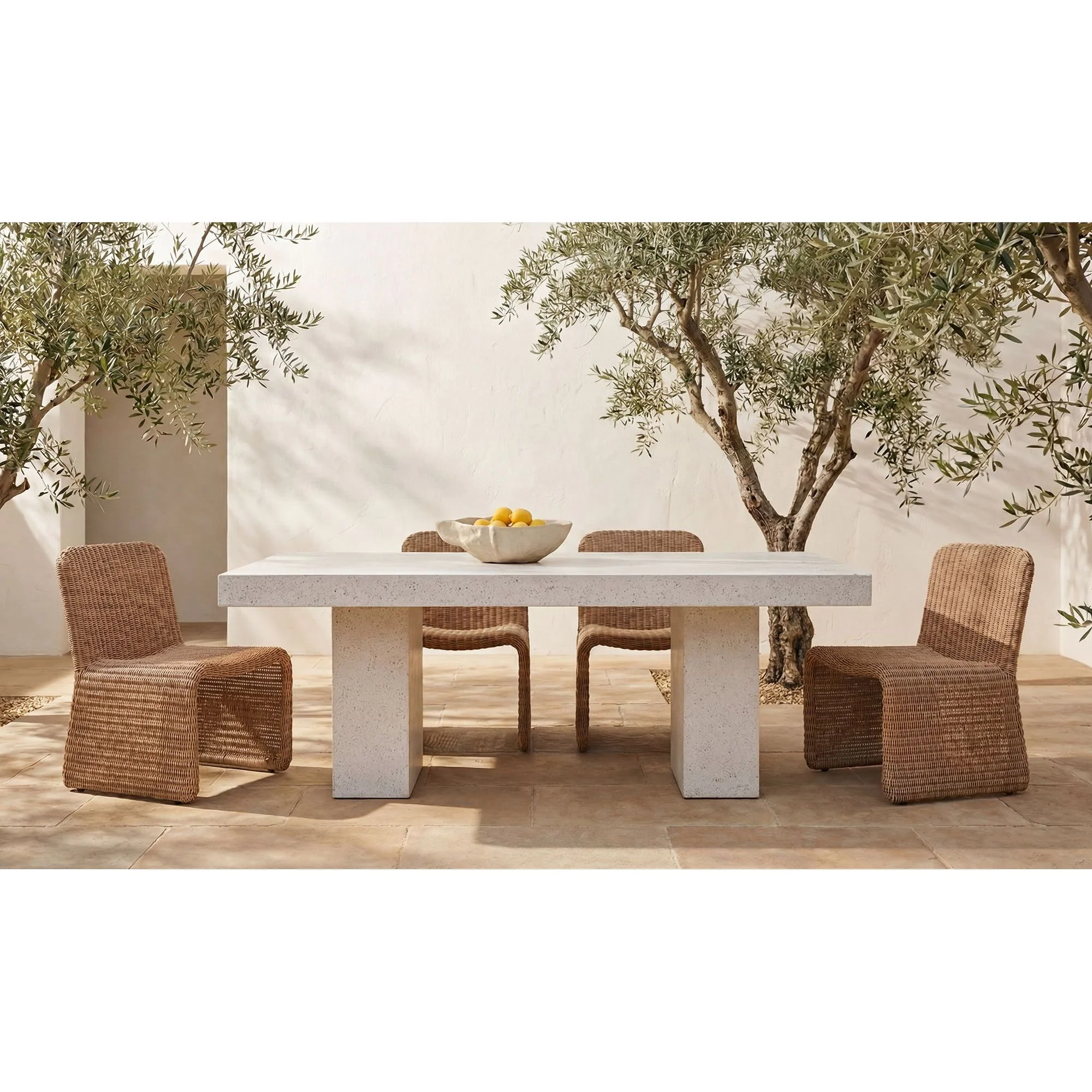 Moe's Home Antonius Outdoor Dining Table Terrazzo - Image 2