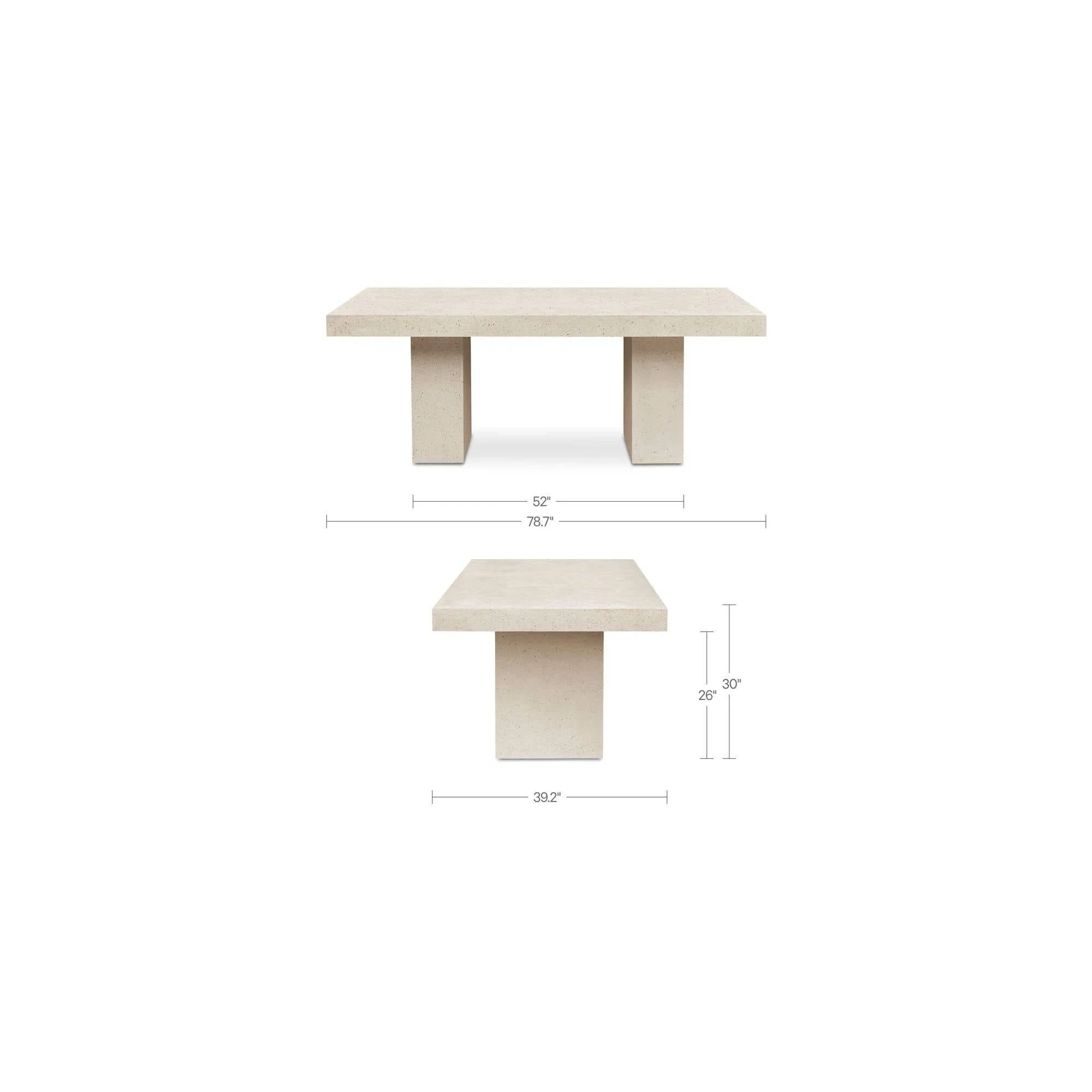 Moe's Home Antonius Outdoor Dining Table Terrazzo - Image 8