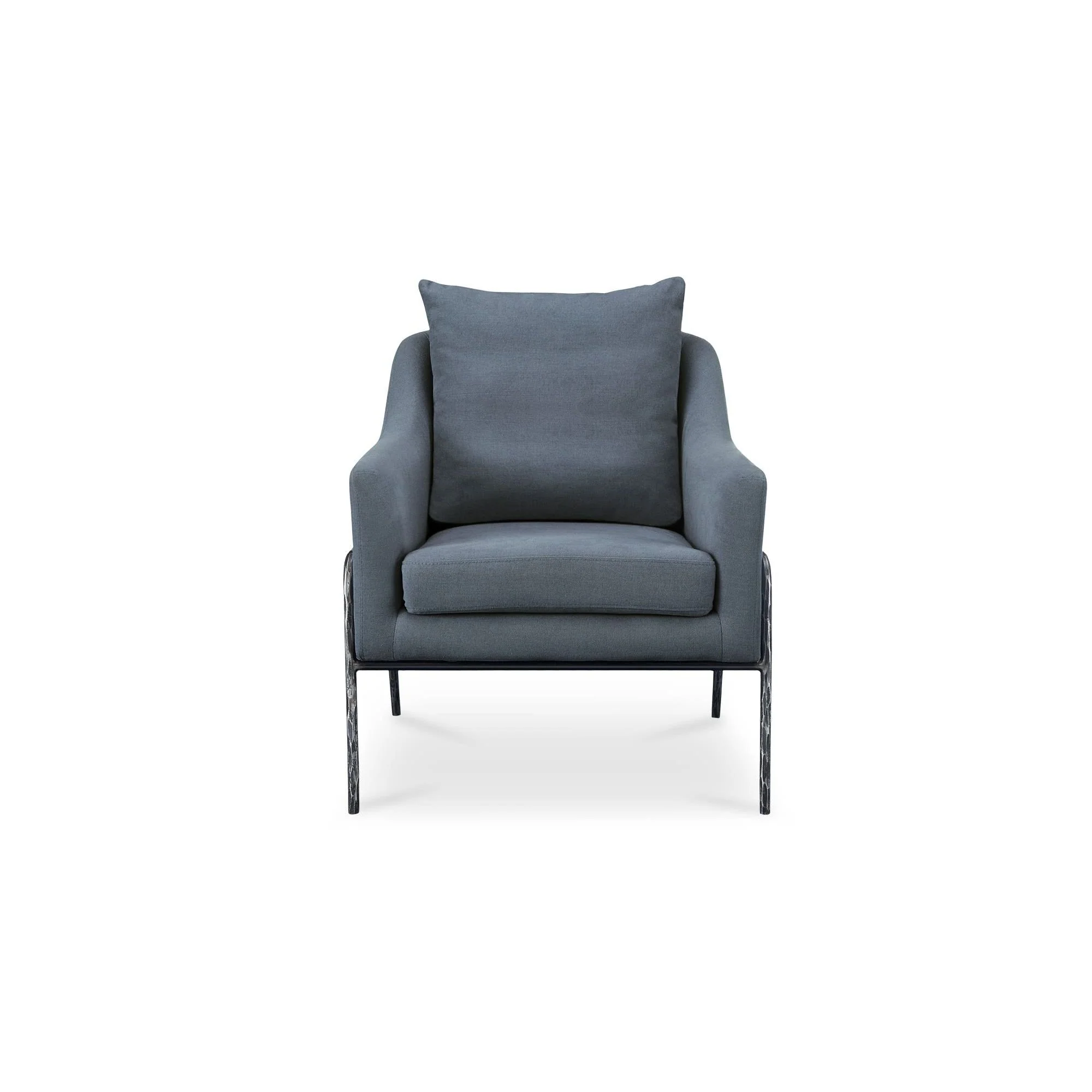Moe's Home Collection Archer Slate Blue Accent Chair