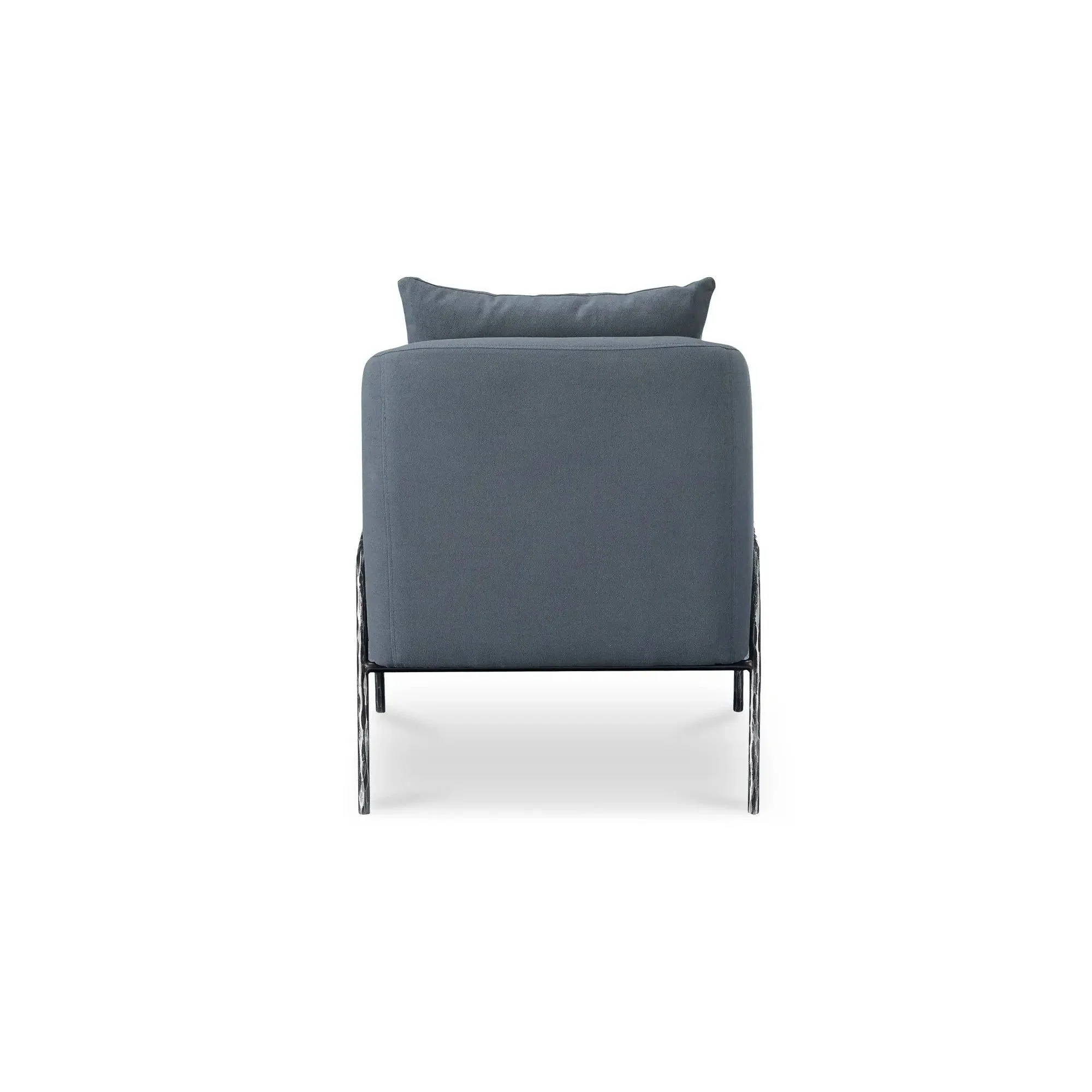 Moe's Home Collection Archer Slate Blue Accent Chair - Image 5