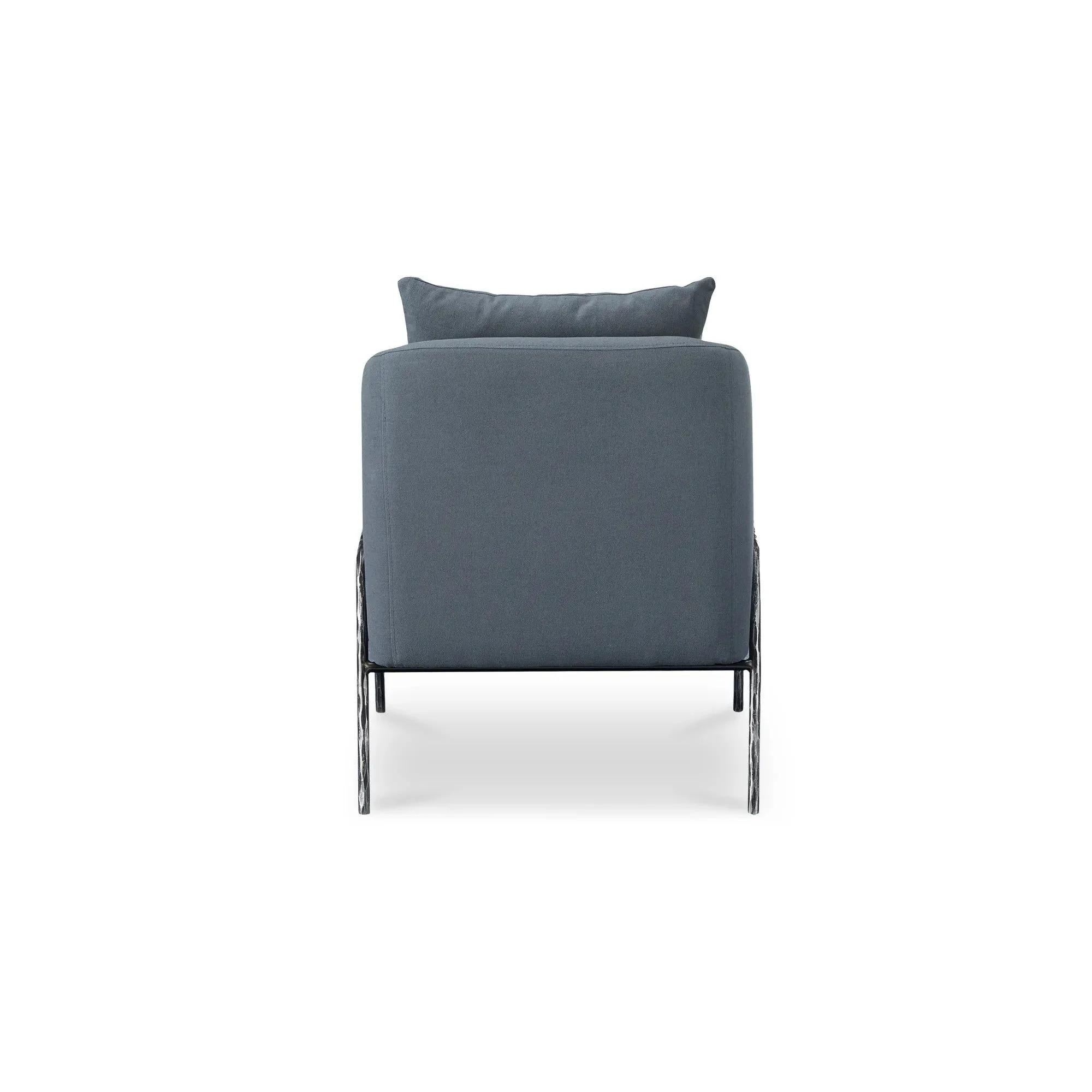 Moe's Home Collection Archer Slate Blue Accent Chair - Image 7
