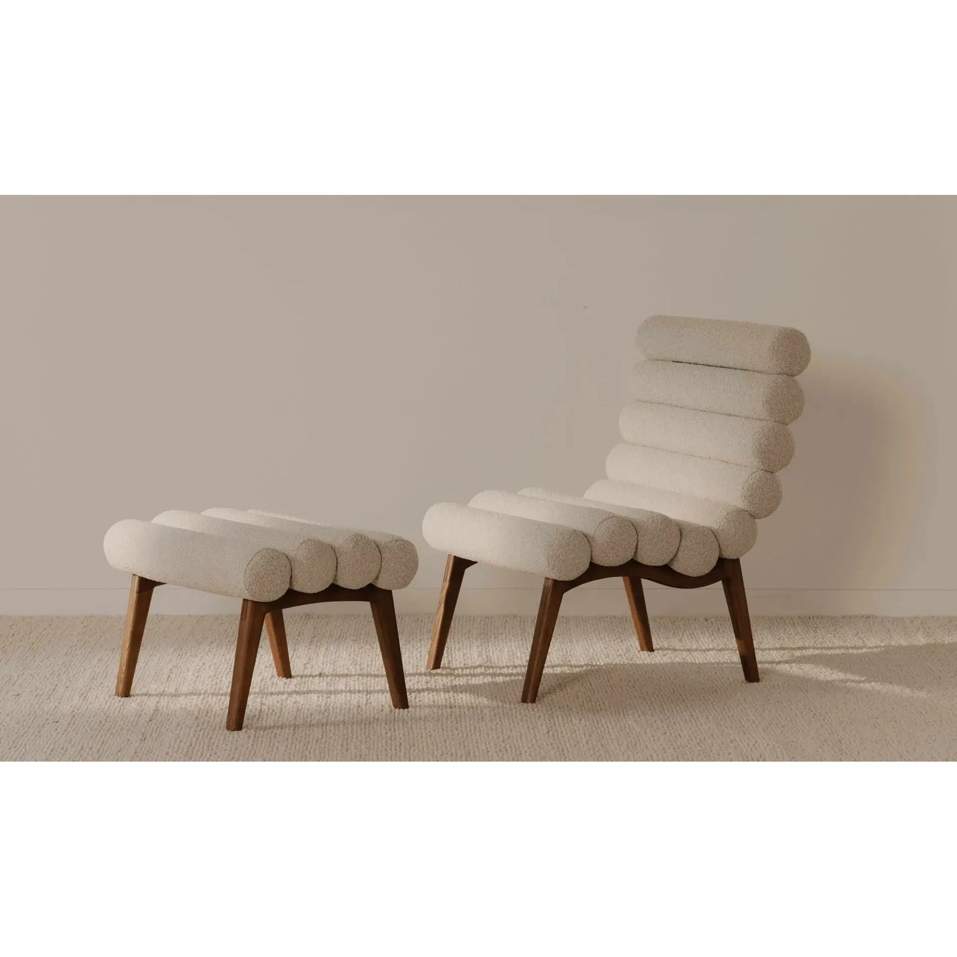 Moe's Home Collection Arlo Off White Accent Chair - Image 3