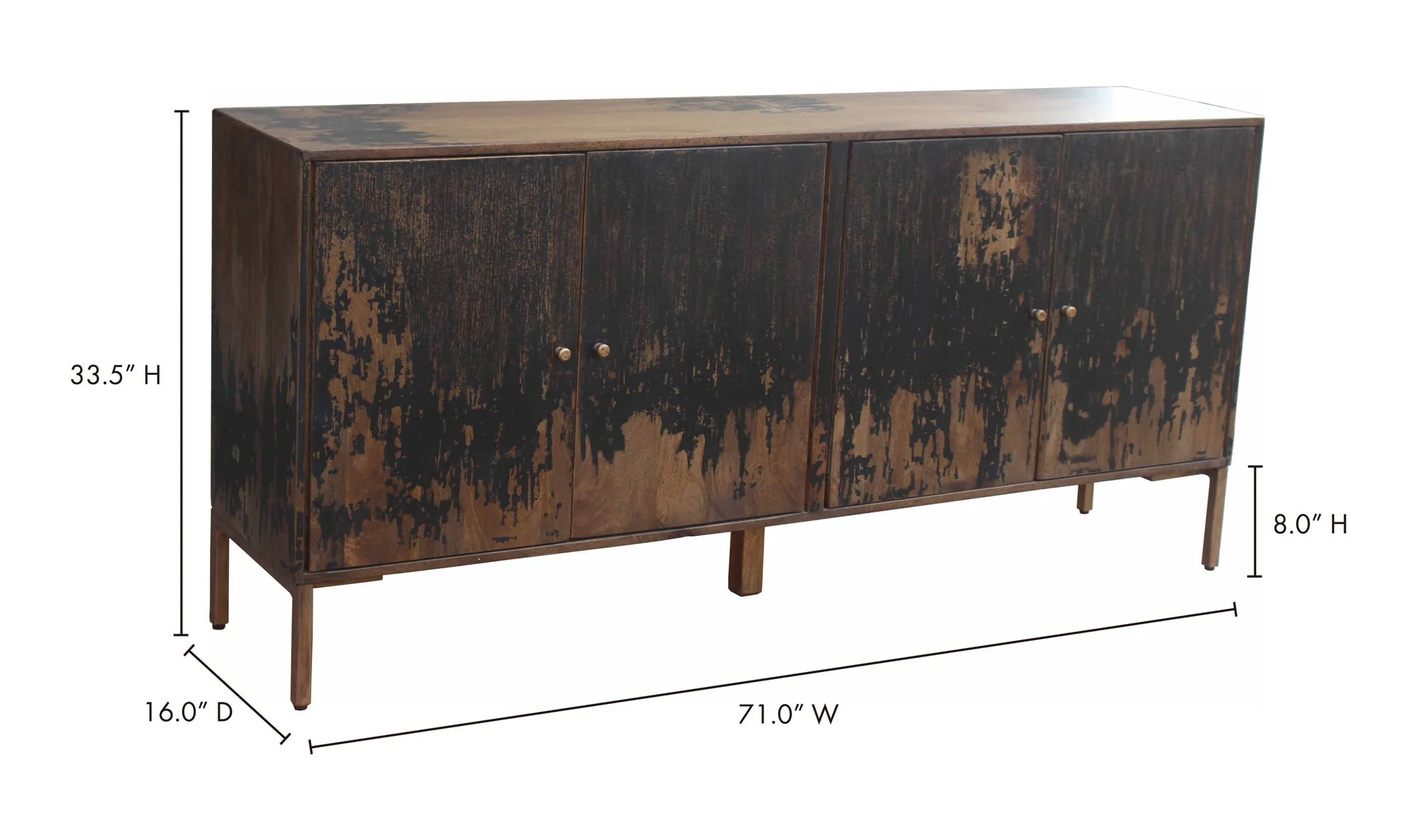 Moe's Home Artists Sideboard Large Black - Image 6