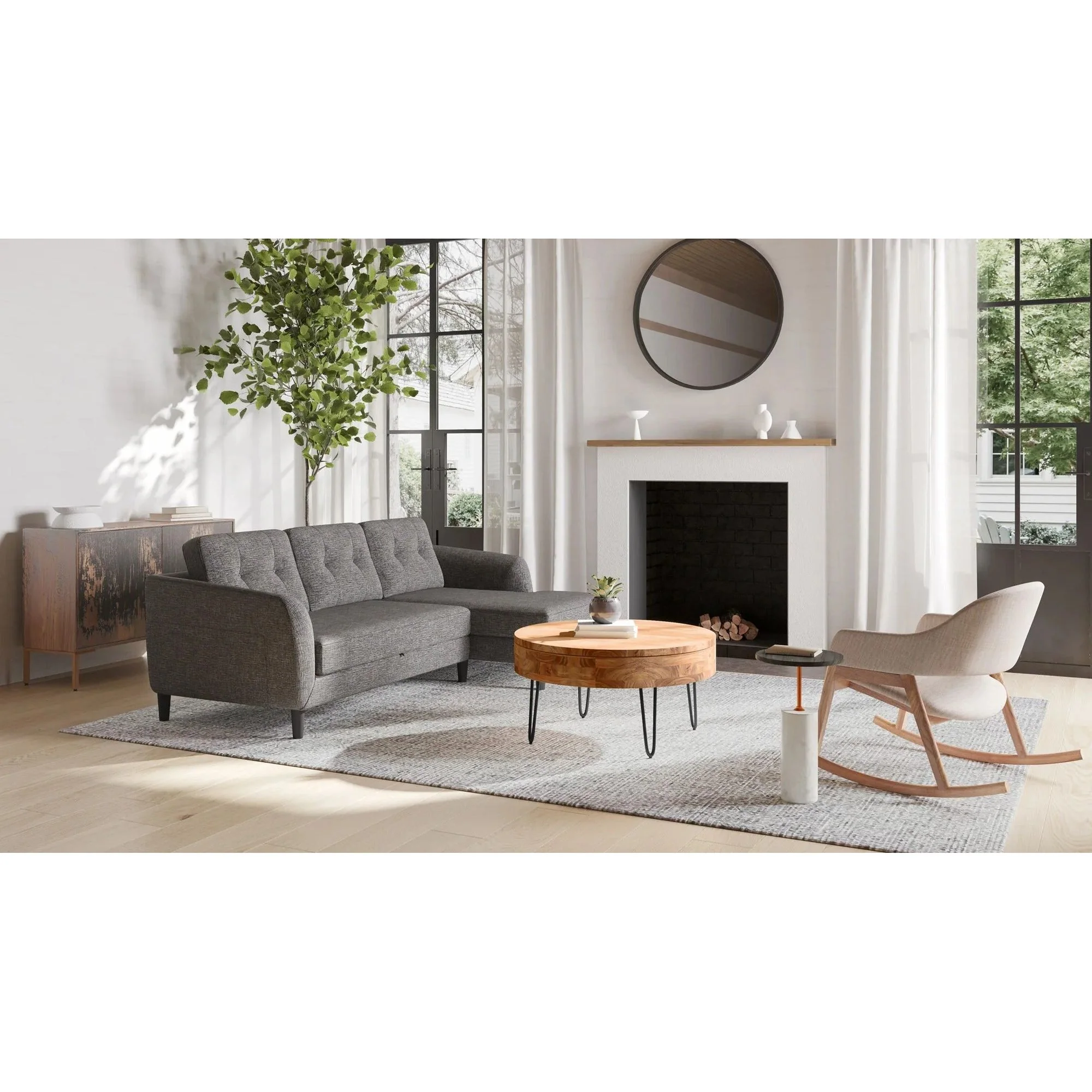 Moe's Home Collection Artists Small Mango Wood Sideboard - Image 2