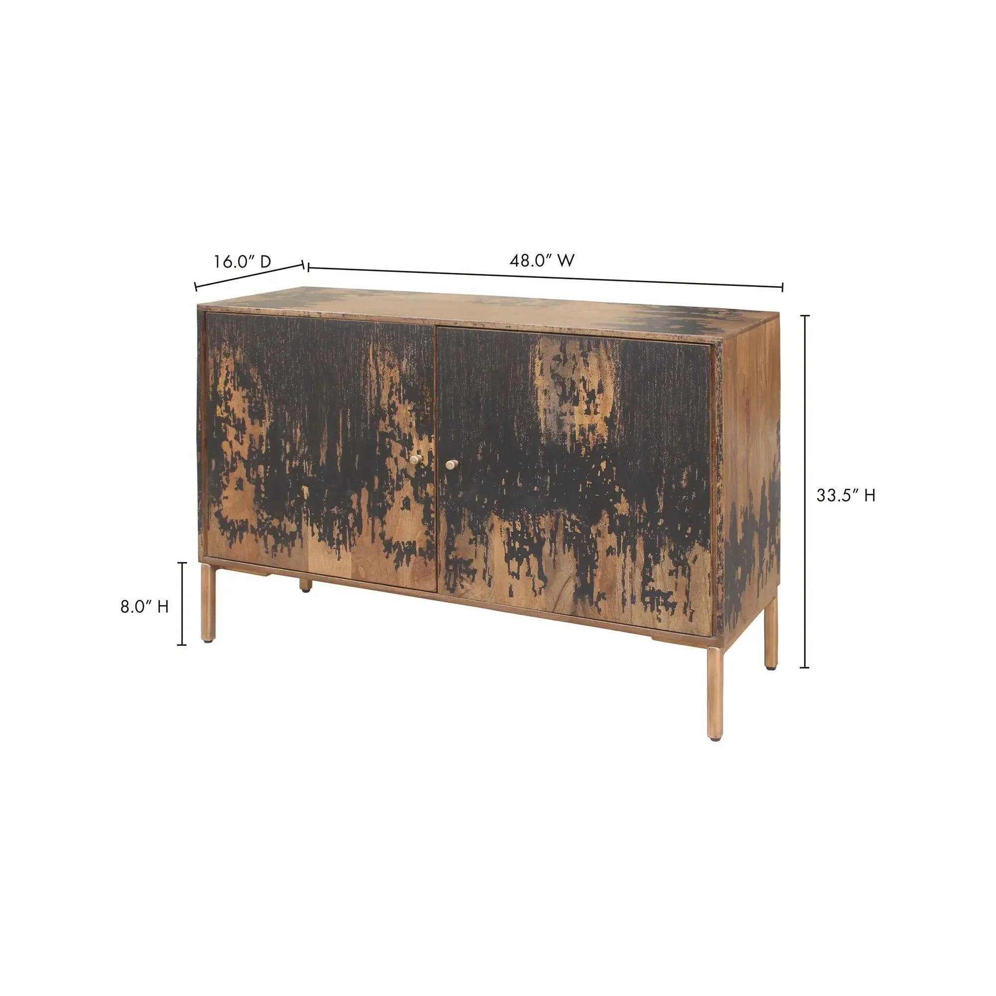 Moe's Home Collection Artists Small Mango Wood Sideboard - Image 5