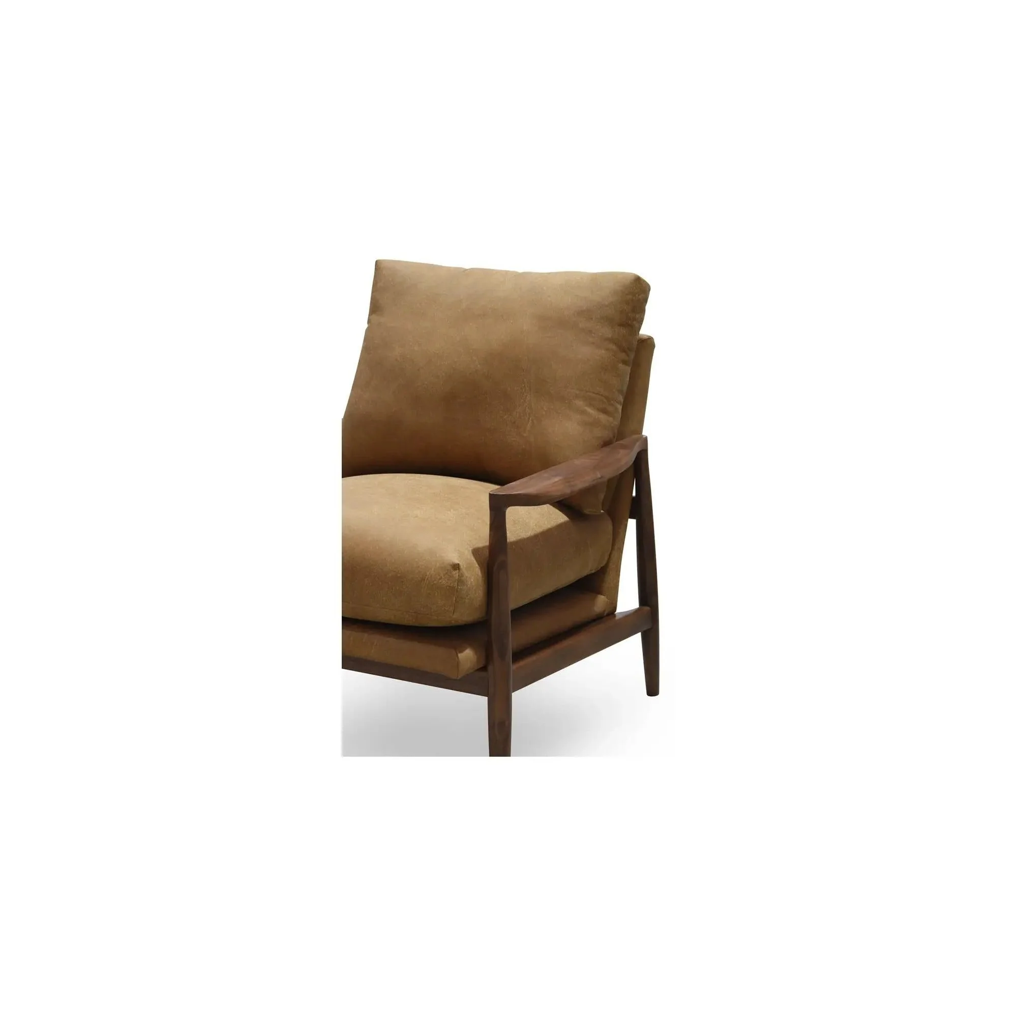 Moe's Home Collection Arturo Tan Leather Accent Chair - Image 7