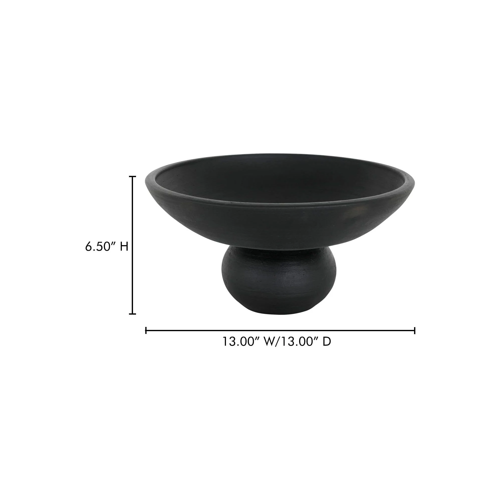Moe's Home Asha Decorative Bowl Black Terracotta - Image 7