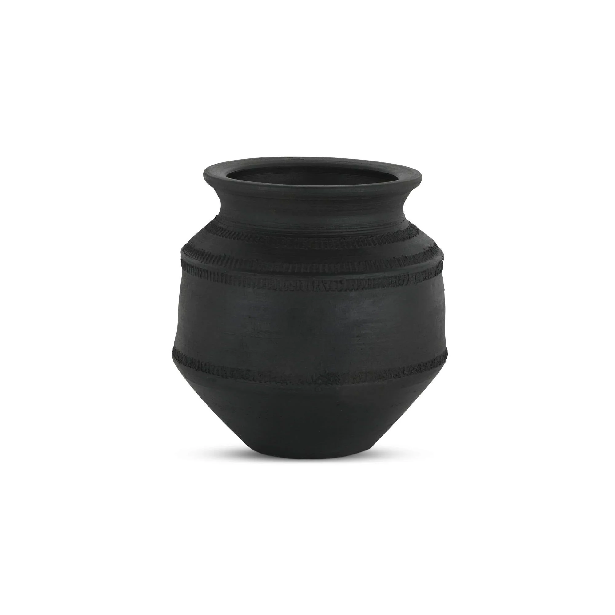 Moe's Home Astra Vessel Black Terracotta