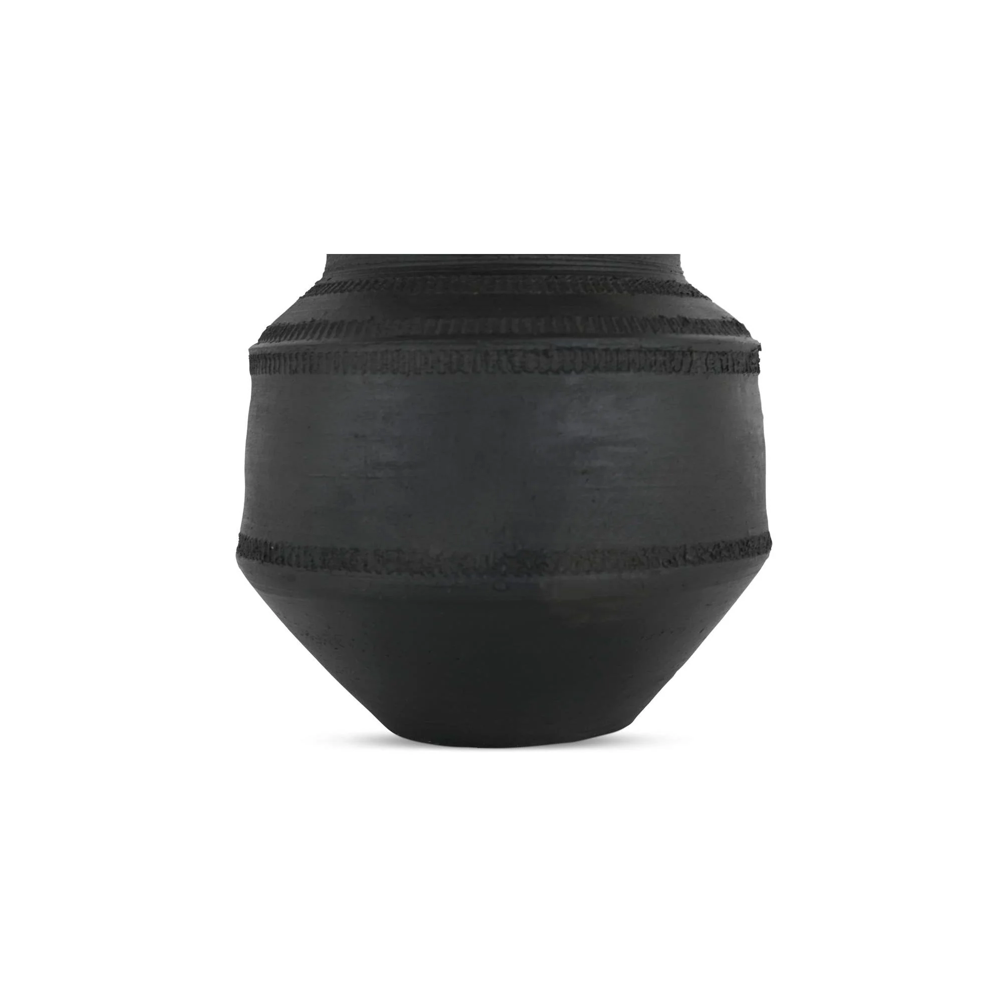 Moe's Home Astra Vessel Black Terracotta - Image 6