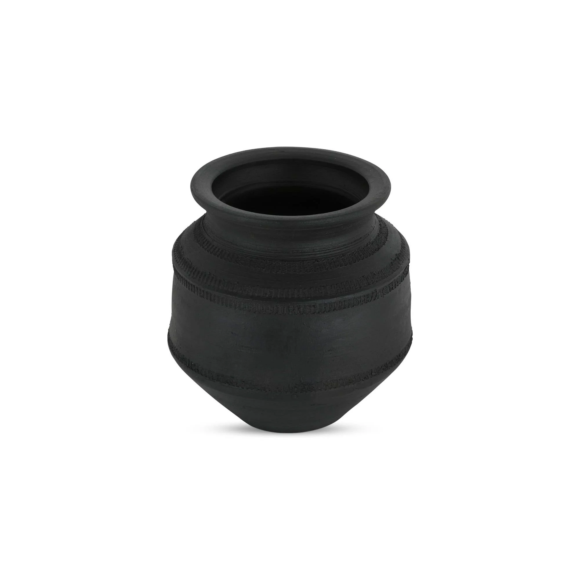 Moe's Home Astra Vessel Black Terracotta - Image 7