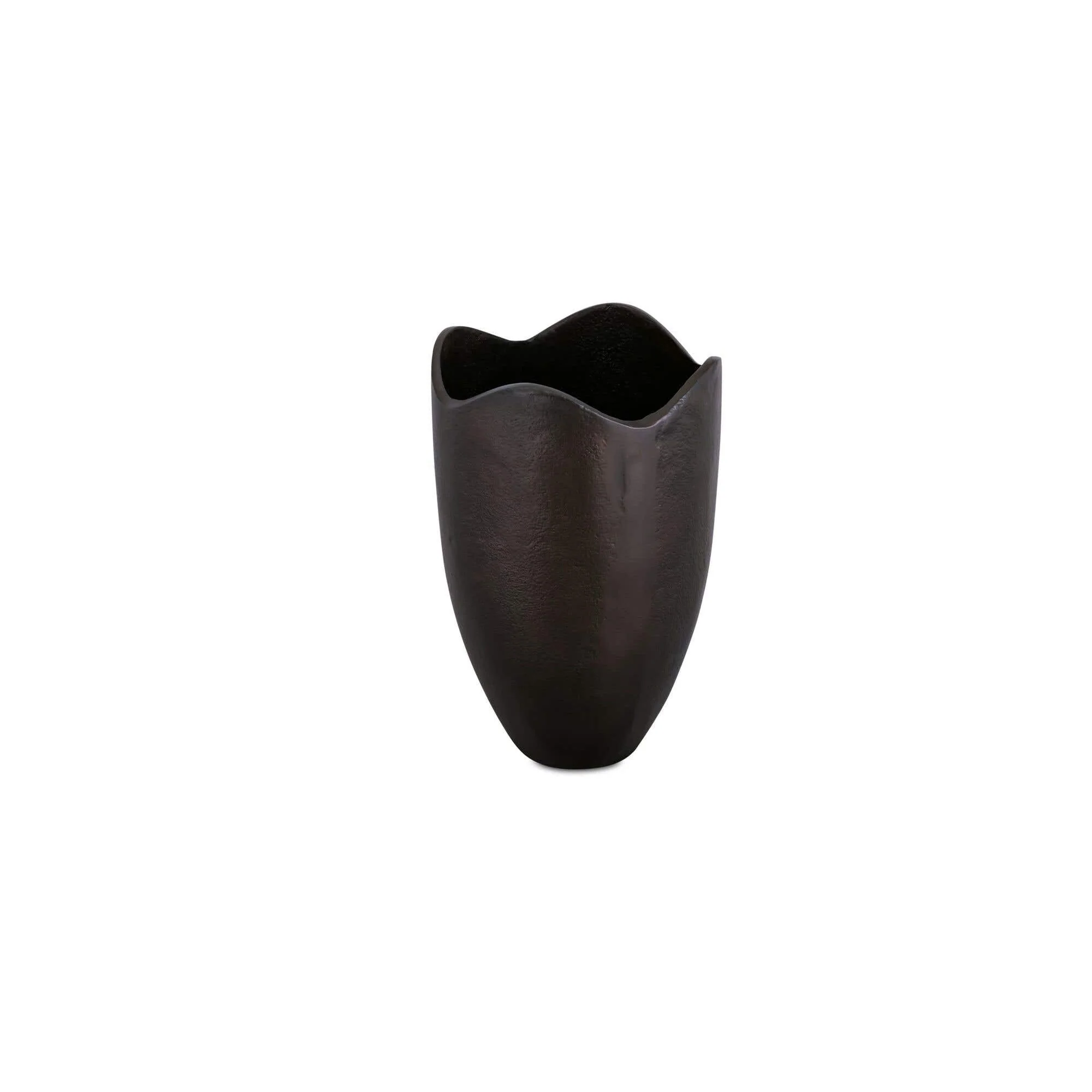 Moe's Home Athena Cast Aluminum Vase Blackened Bronze