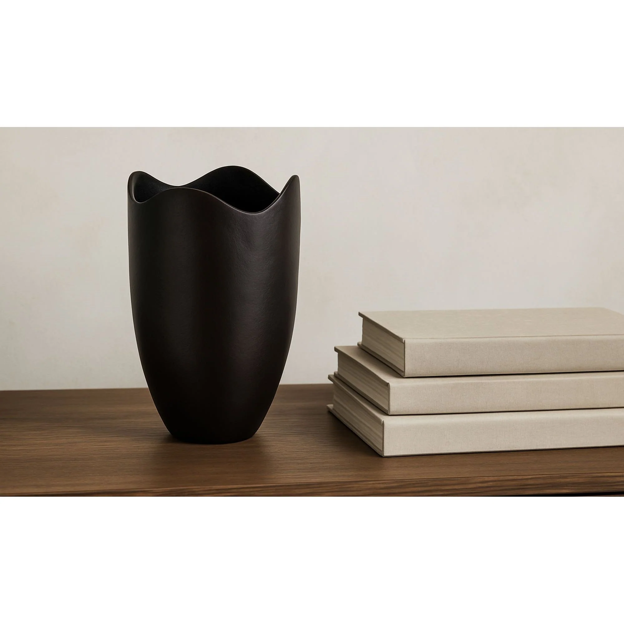 Moe's Home Athena Cast Aluminum Vase Blackened Bronze - Image 2
