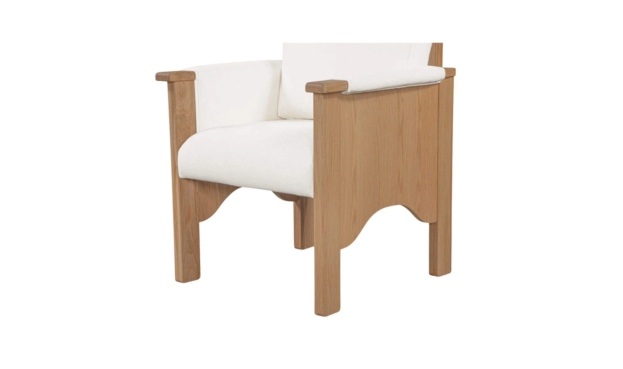 Moe's Home Bauer Dining Chair Cream - Image 3