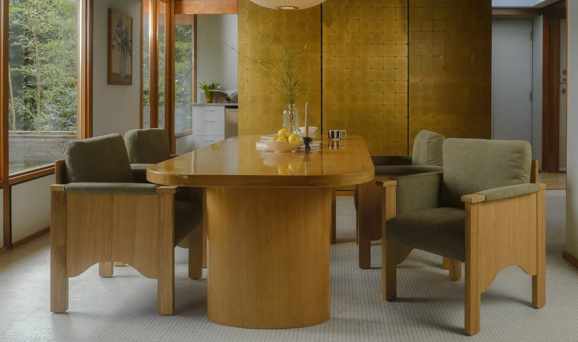 Moe's Home Bauer Dining Chair Sage - Image 3