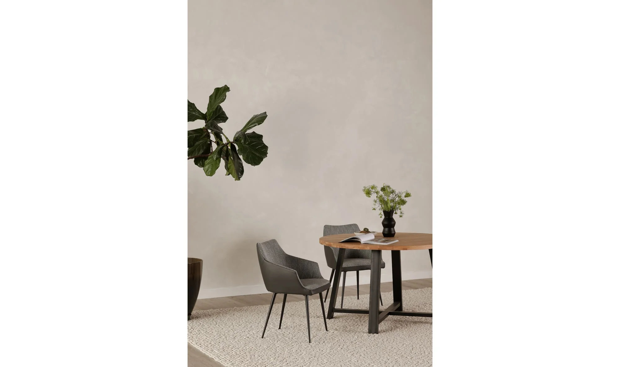 Moe's Home Beckett Dining Chair Grey - Image 2