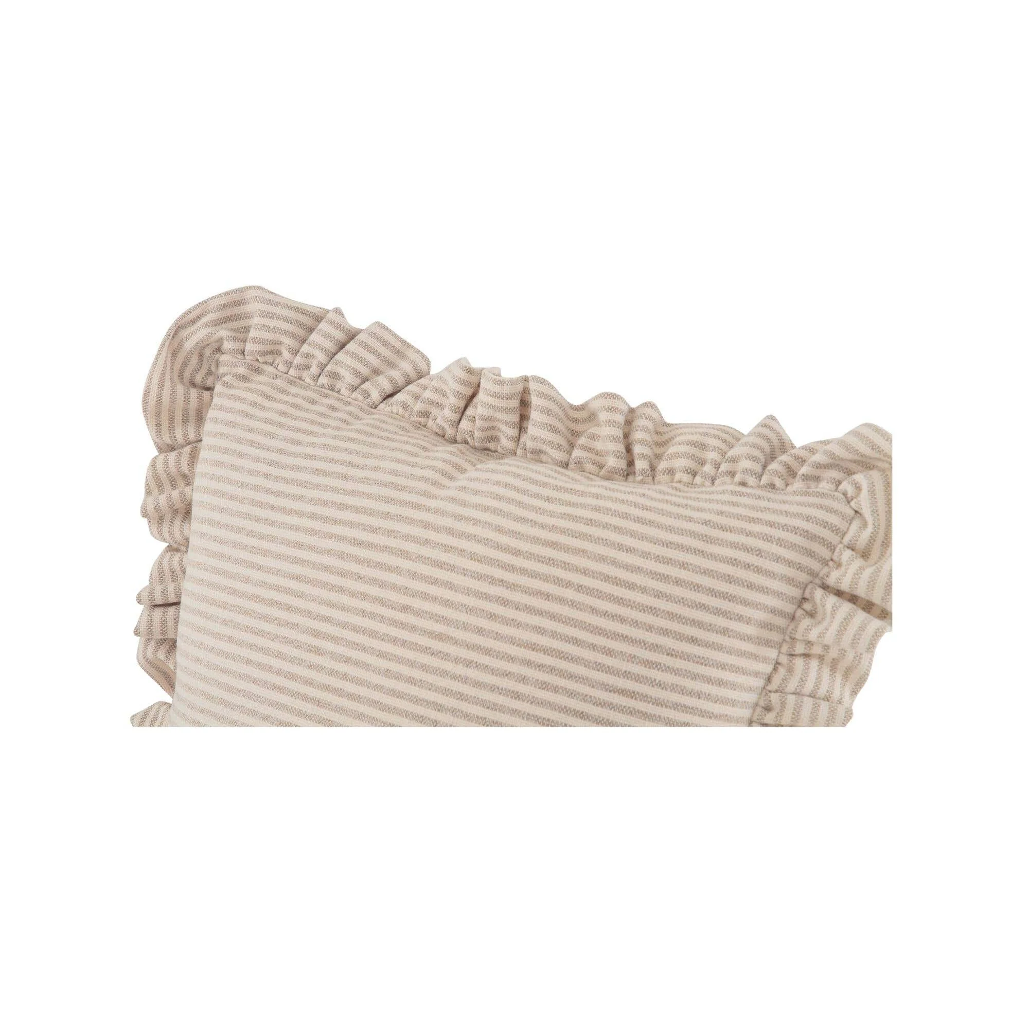 Moe's Home Betty 25 Inch Cushion Beige Stripe - Image 3