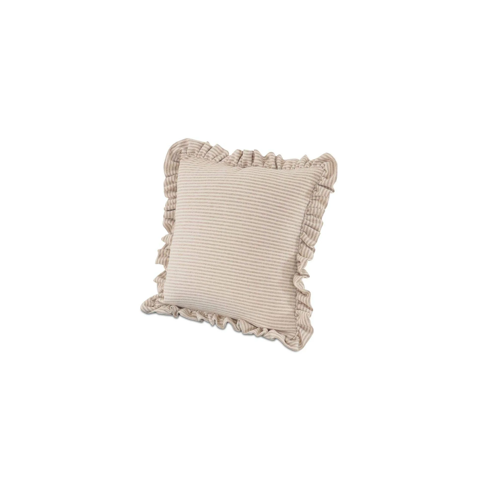 Moe's Home Betty 25 Inch Cushion Beige Stripe - Image 4
