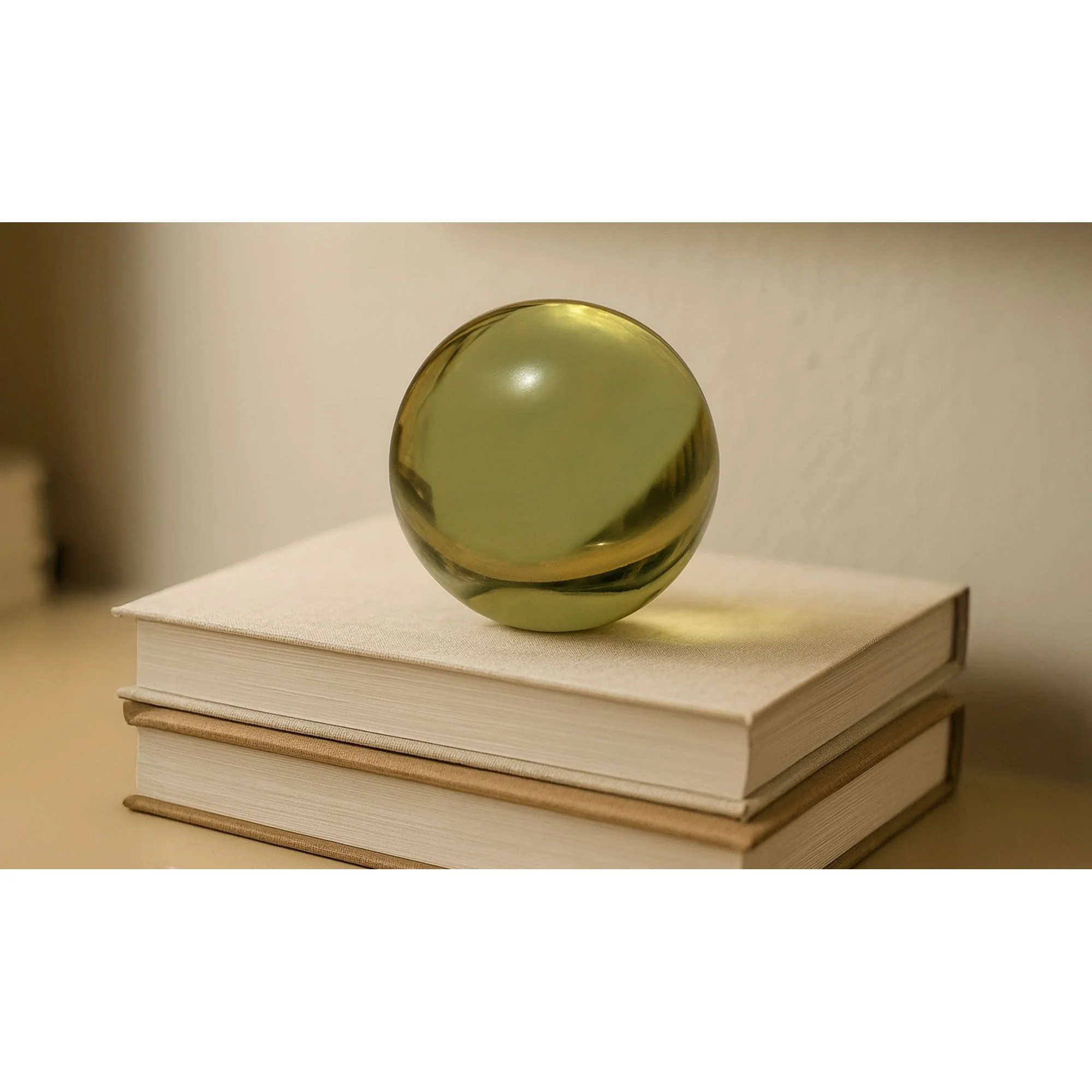 Moe's Home Bonn Cast Glass Decorative Object Olive - Image 2