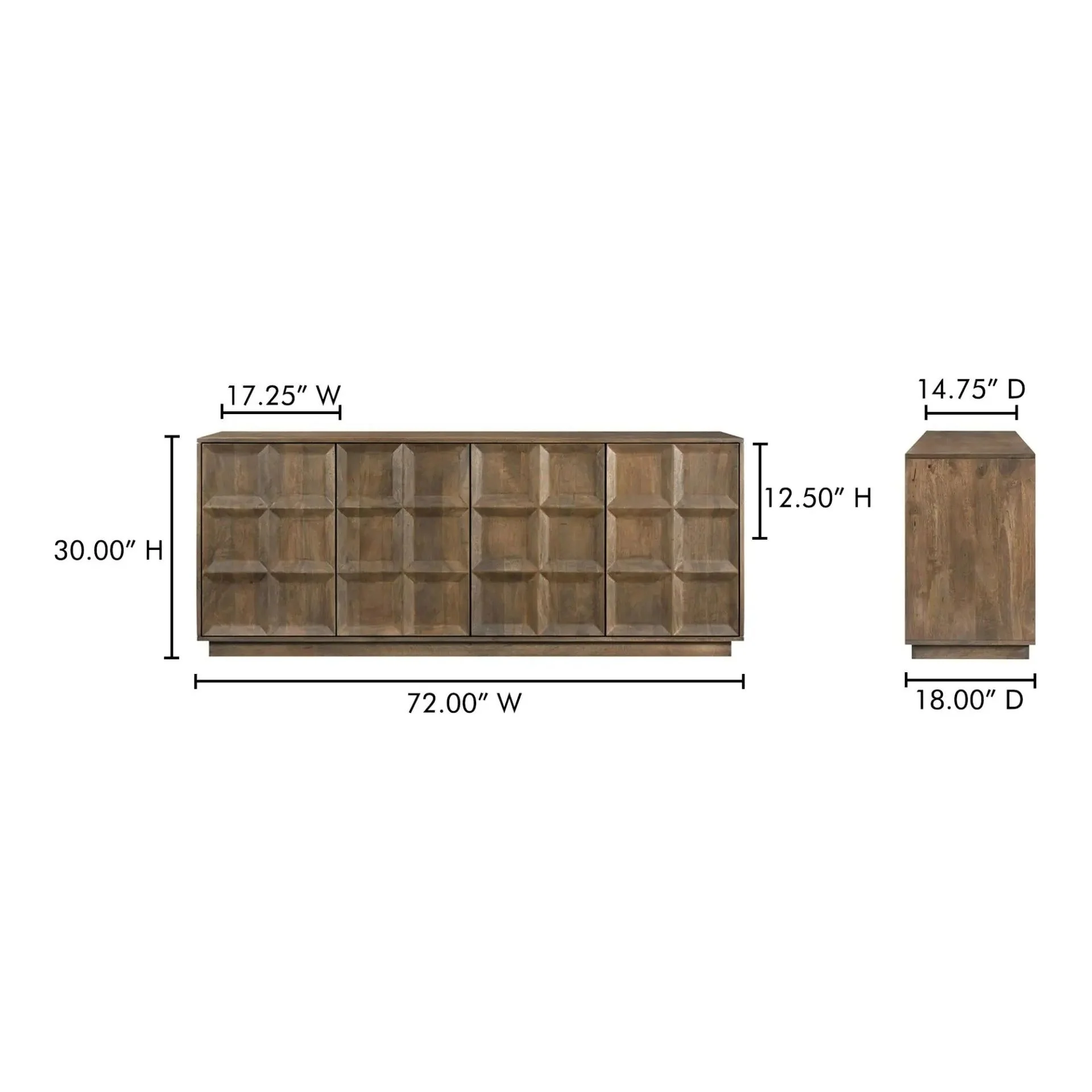 Moe's Home Collection Bowen Deep Brown Sideboard - Image 12