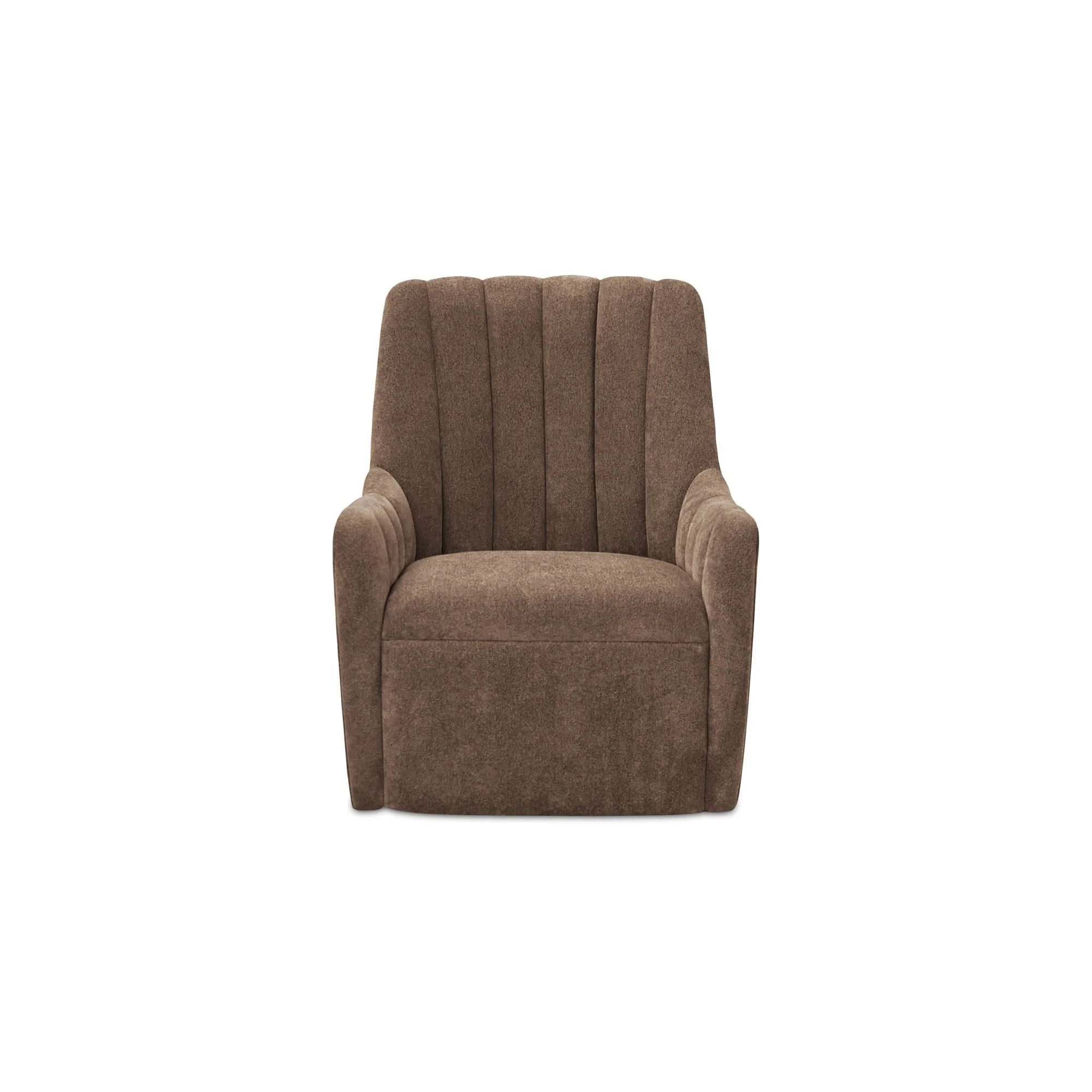 Moe's Home Collection Bowie Cool Brown Swivel Chair - Image 2