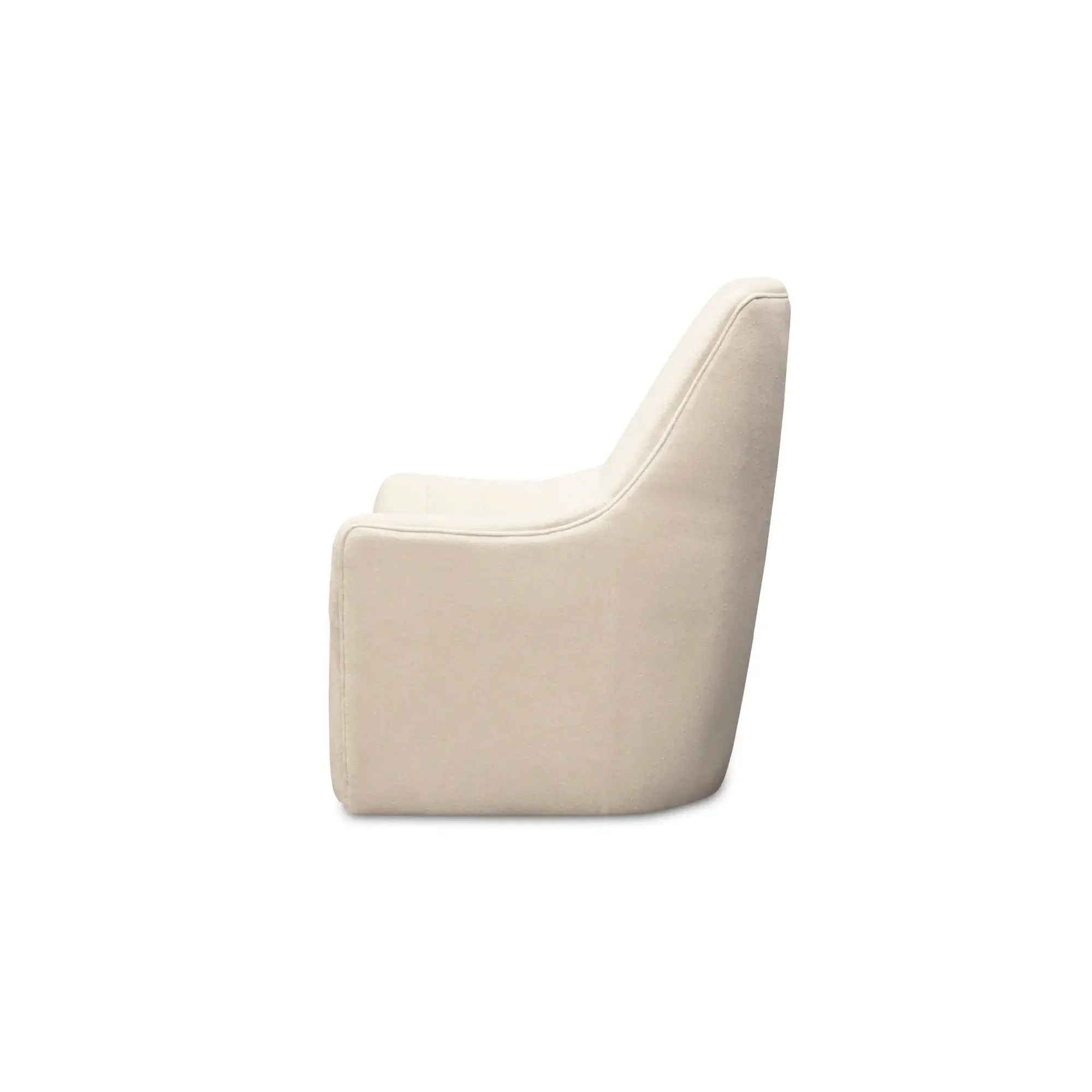 Moe's Home Collection Bowie White Swivel Chair - Image 5