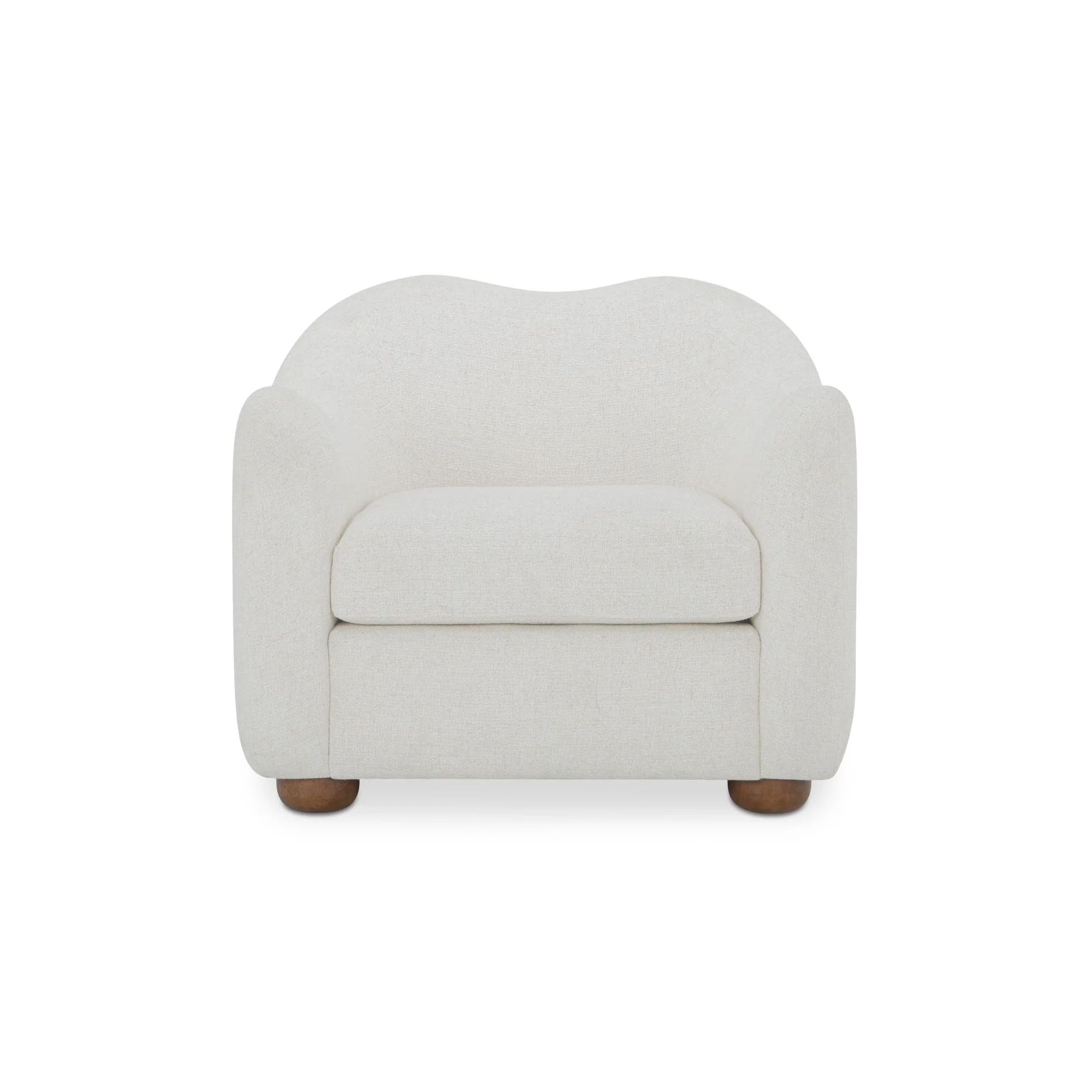 Moe's Home Collection Bria Oatmeal Accent Chair - Image 2