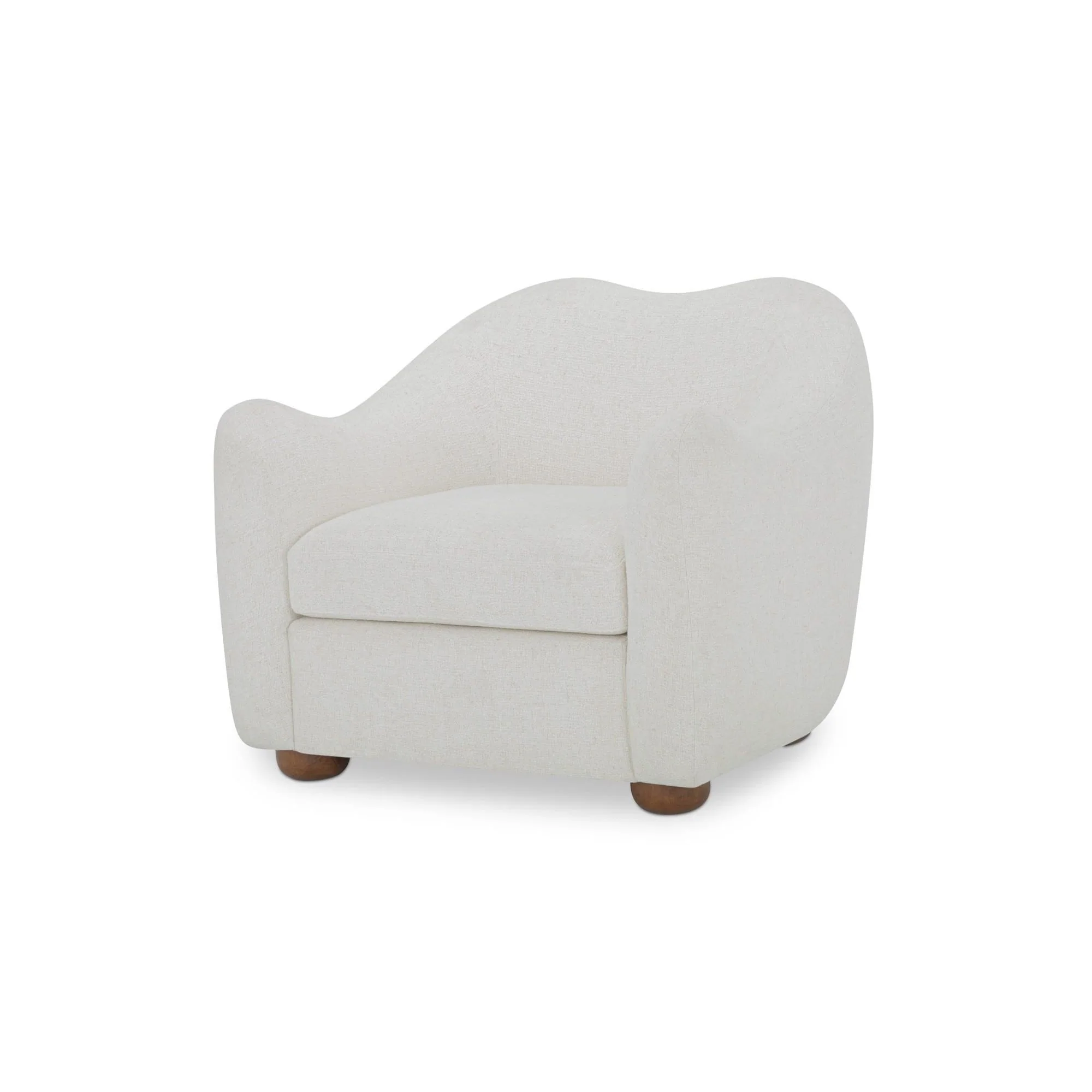Moe's Home Collection Bria Oatmeal Accent Chair - Image 4
