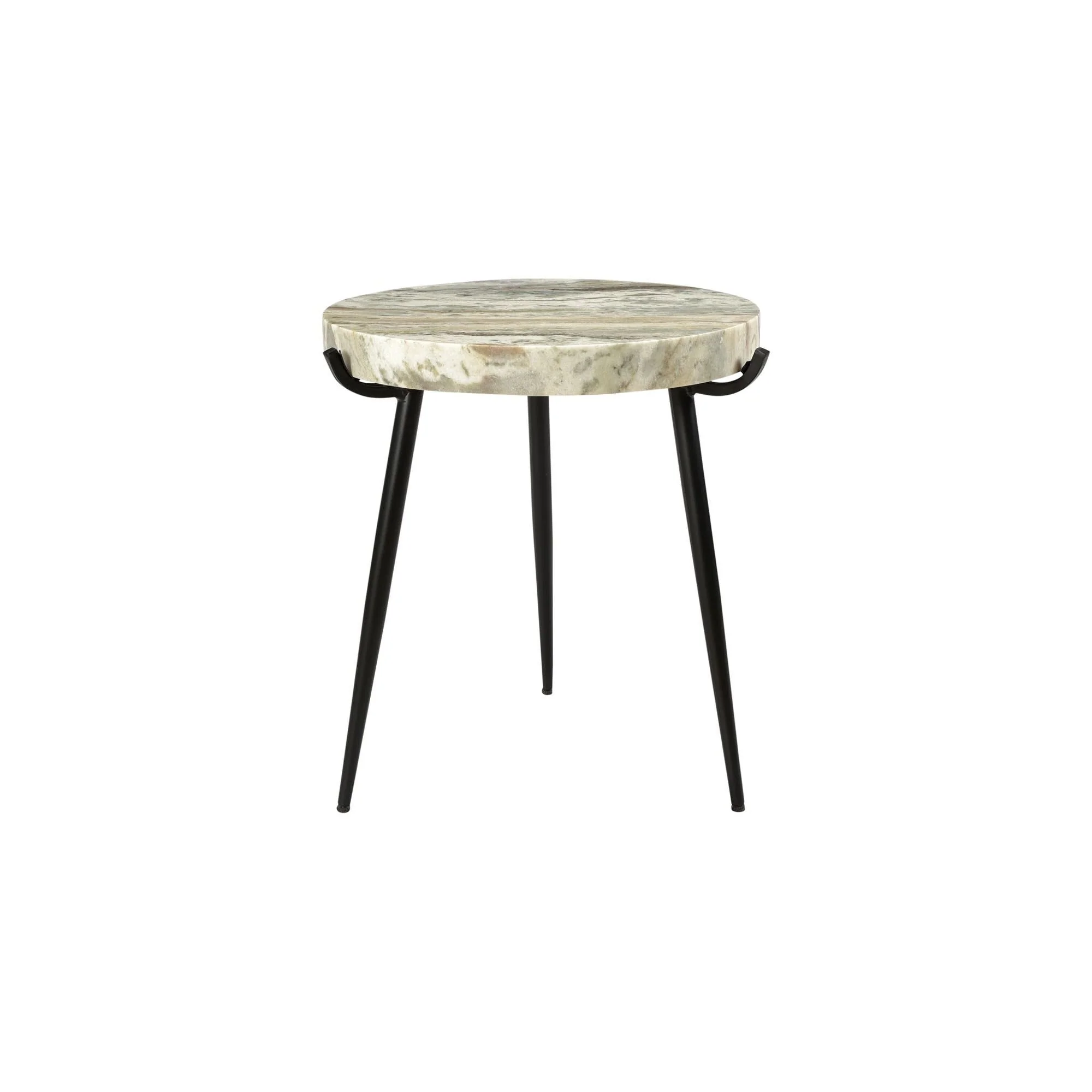 Moe's Home Collection Brinley Light Brown Marble Accent Table