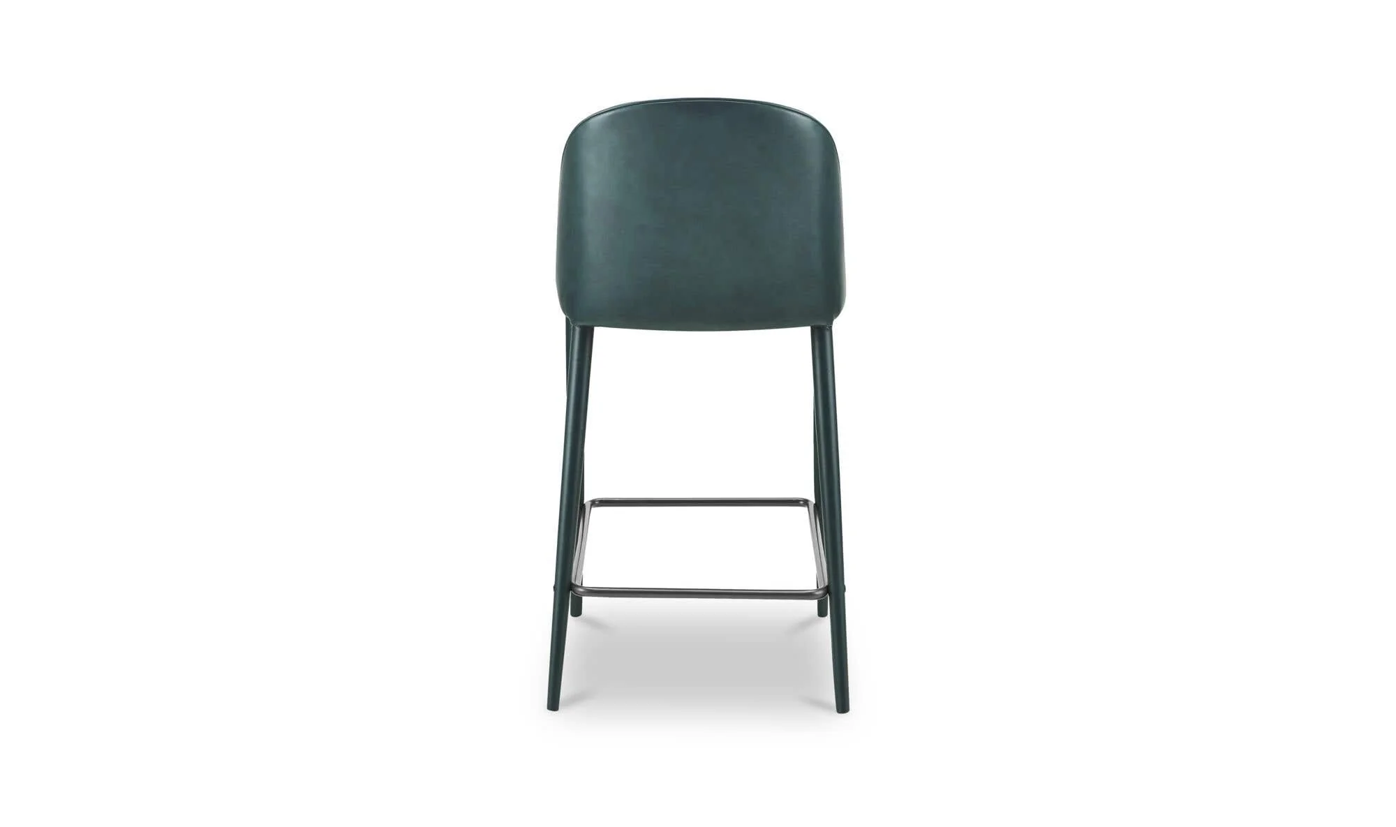 Moe's Home Burton Counter Stool Dark Teal Vegan Leather - Image 3