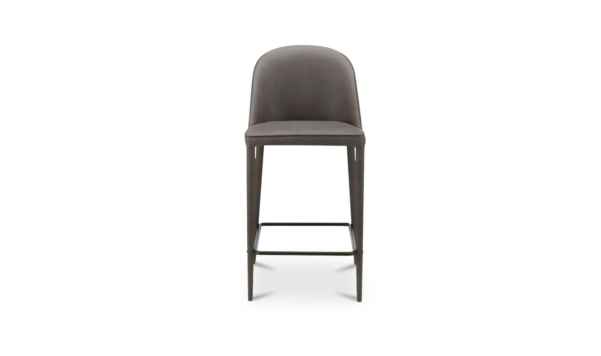 Moe's Home Burton Counter Stool Grey Vegan Leather
