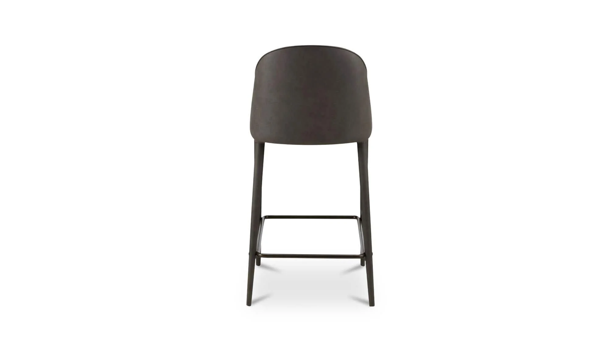Moe's Home Burton Counter Stool Grey Vegan Leather - Image 5
