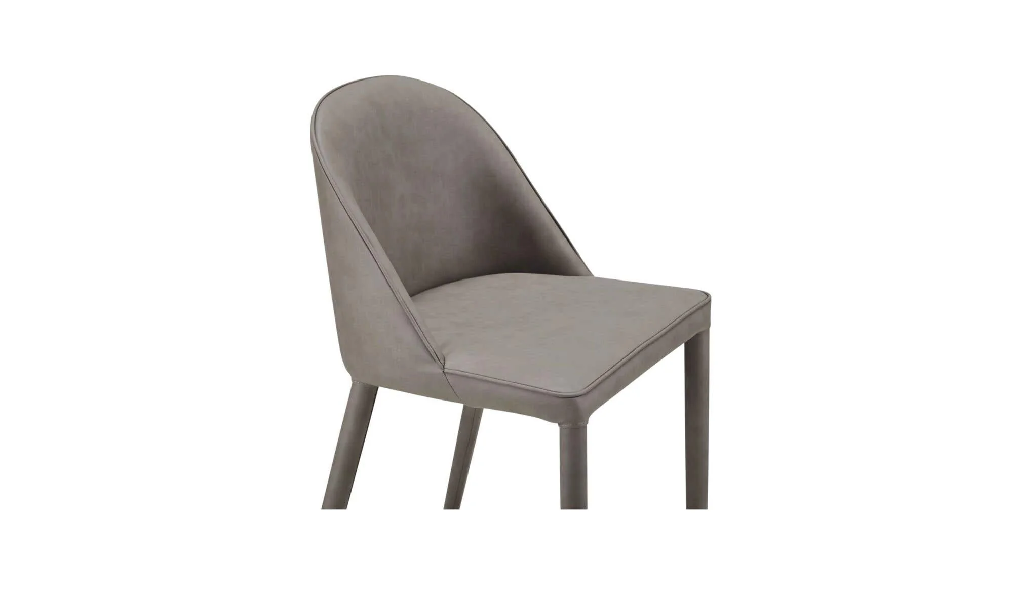 Moe's Home Burton Counter Stool Grey Vegan Leather - Image 6