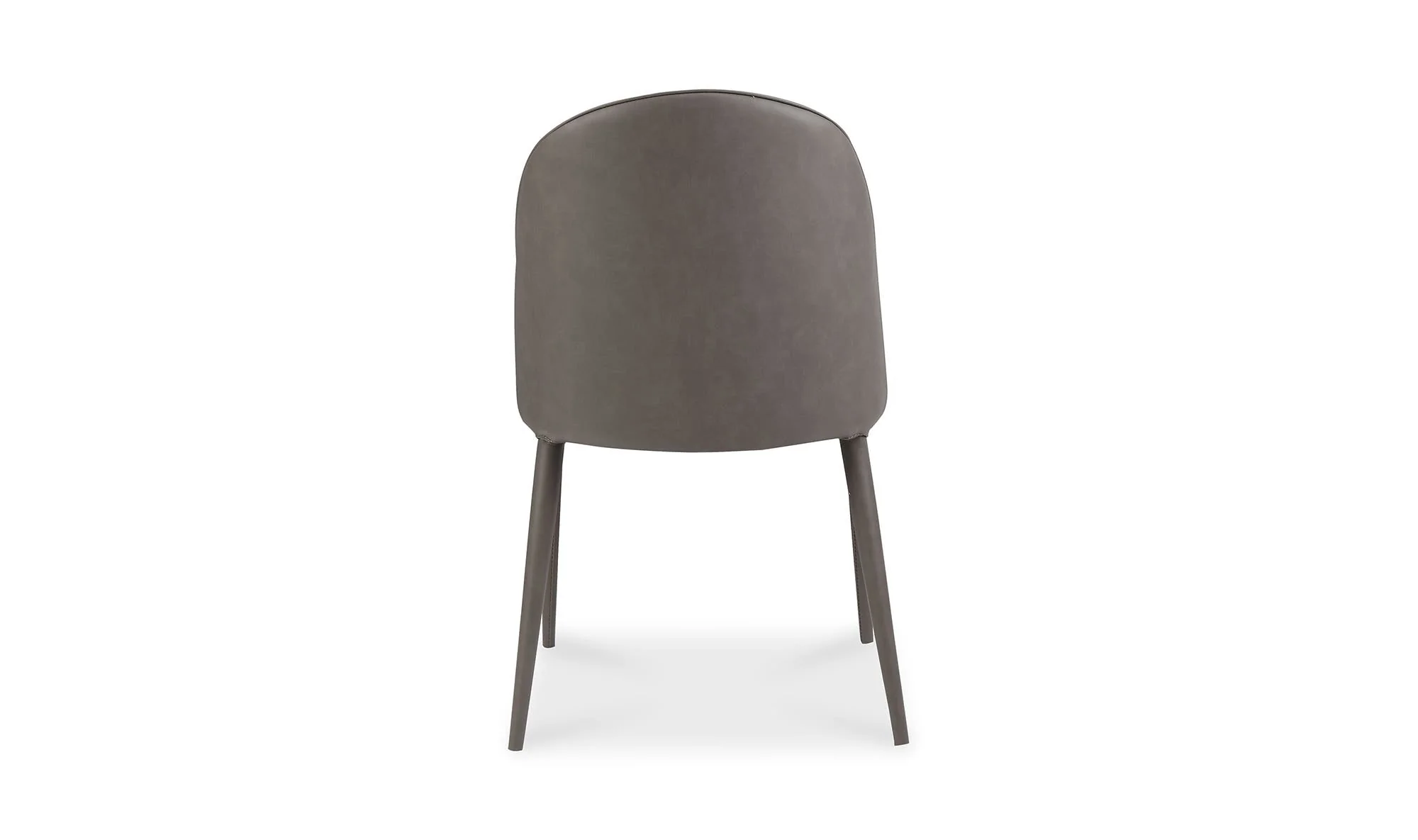 Moe's Home Burton Dining Chair Grey Vegan Leather - Set Of Two - Image 8