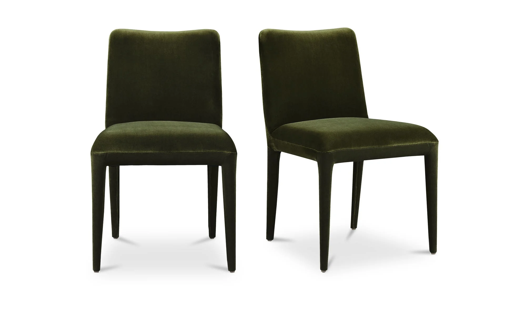 Moe's Home Calla Dining Chair Green Velvet - Set Of Two