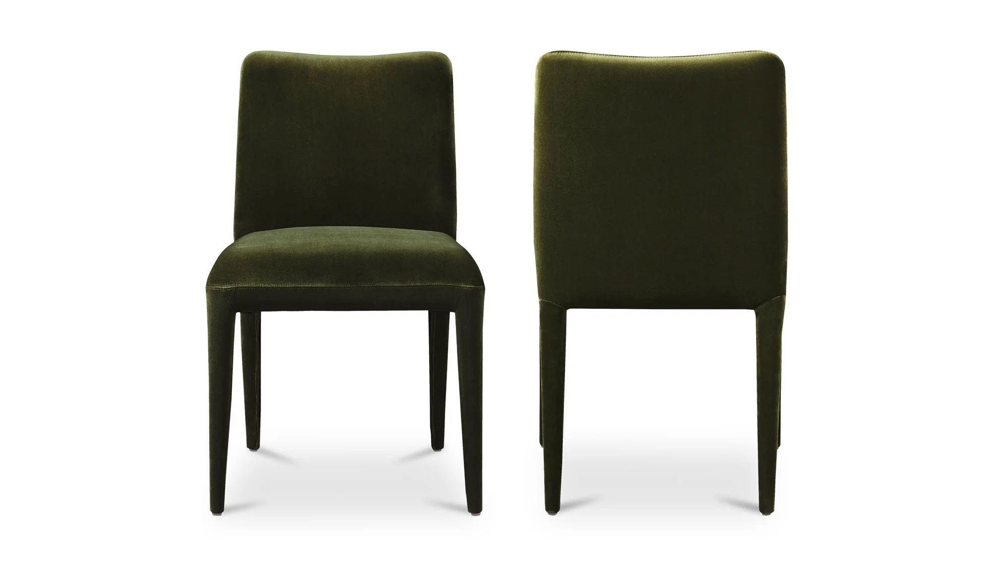 Moe's Home Calla Dining Chair Green Velvet - Set Of Two - Image 4