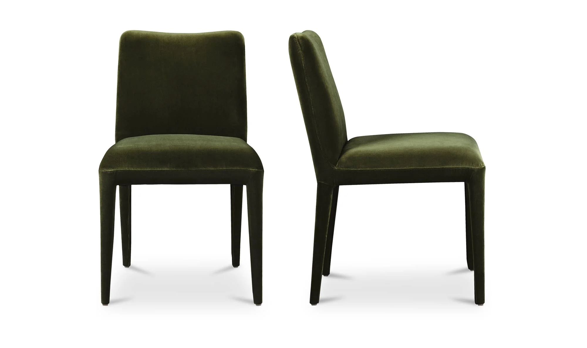 Moe's Home Calla Dining Chair Green Velvet - Set Of Two - Image 5