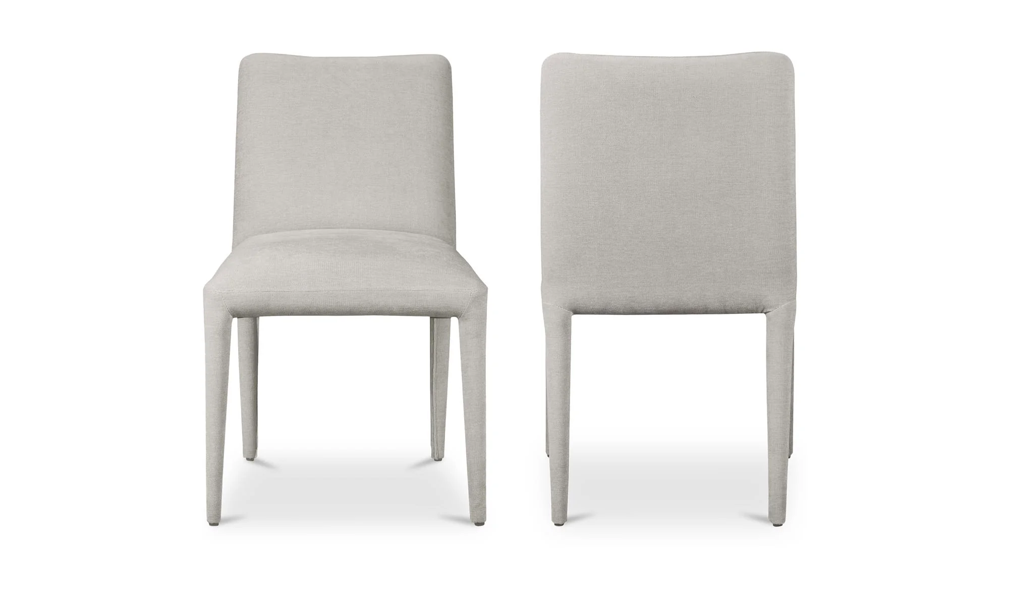 Moe's Home Calla Dining Chair Light Grey - Set Of Two - Image 3
