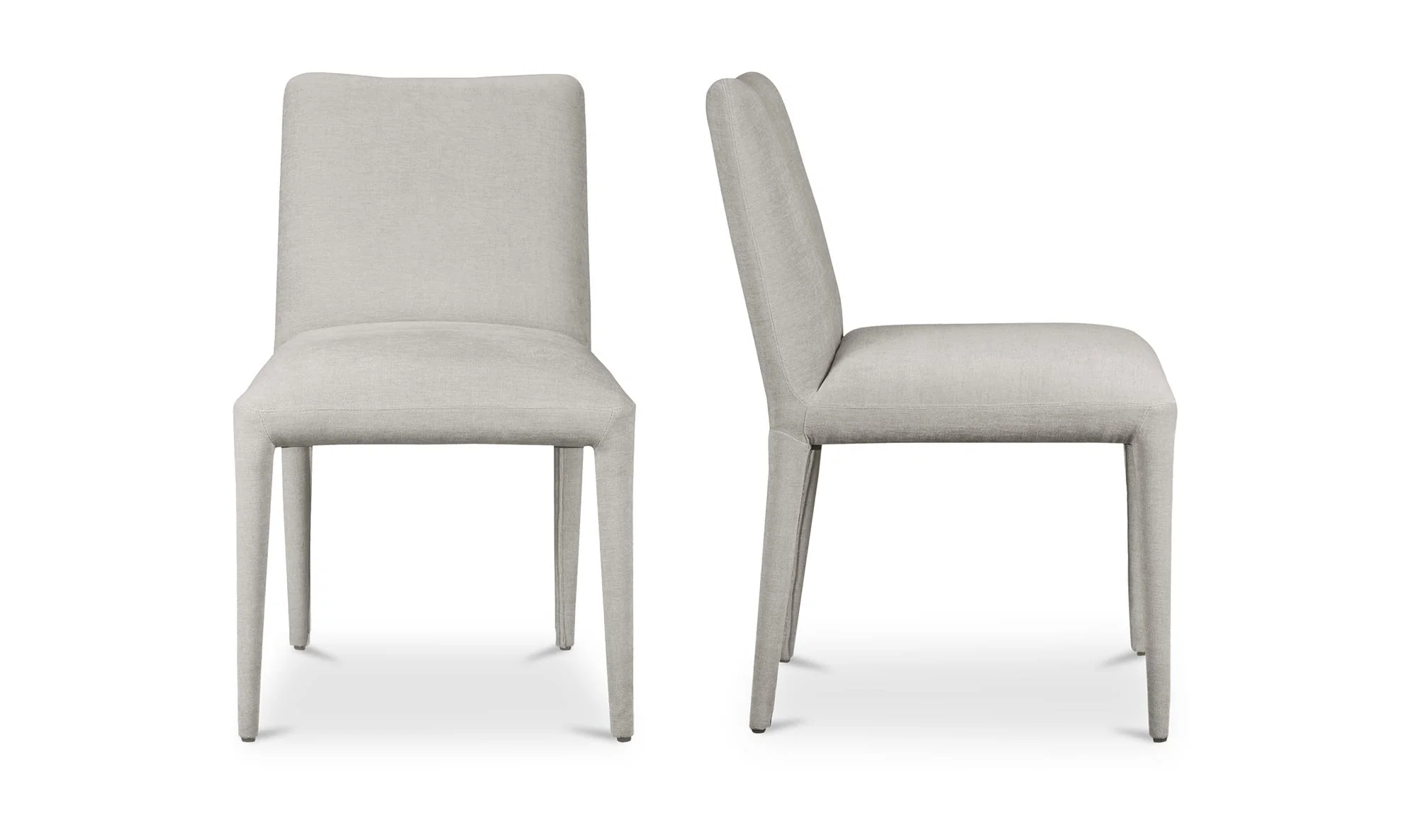 Moe's Home Calla Dining Chair Light Grey - Set Of Two - Image 4