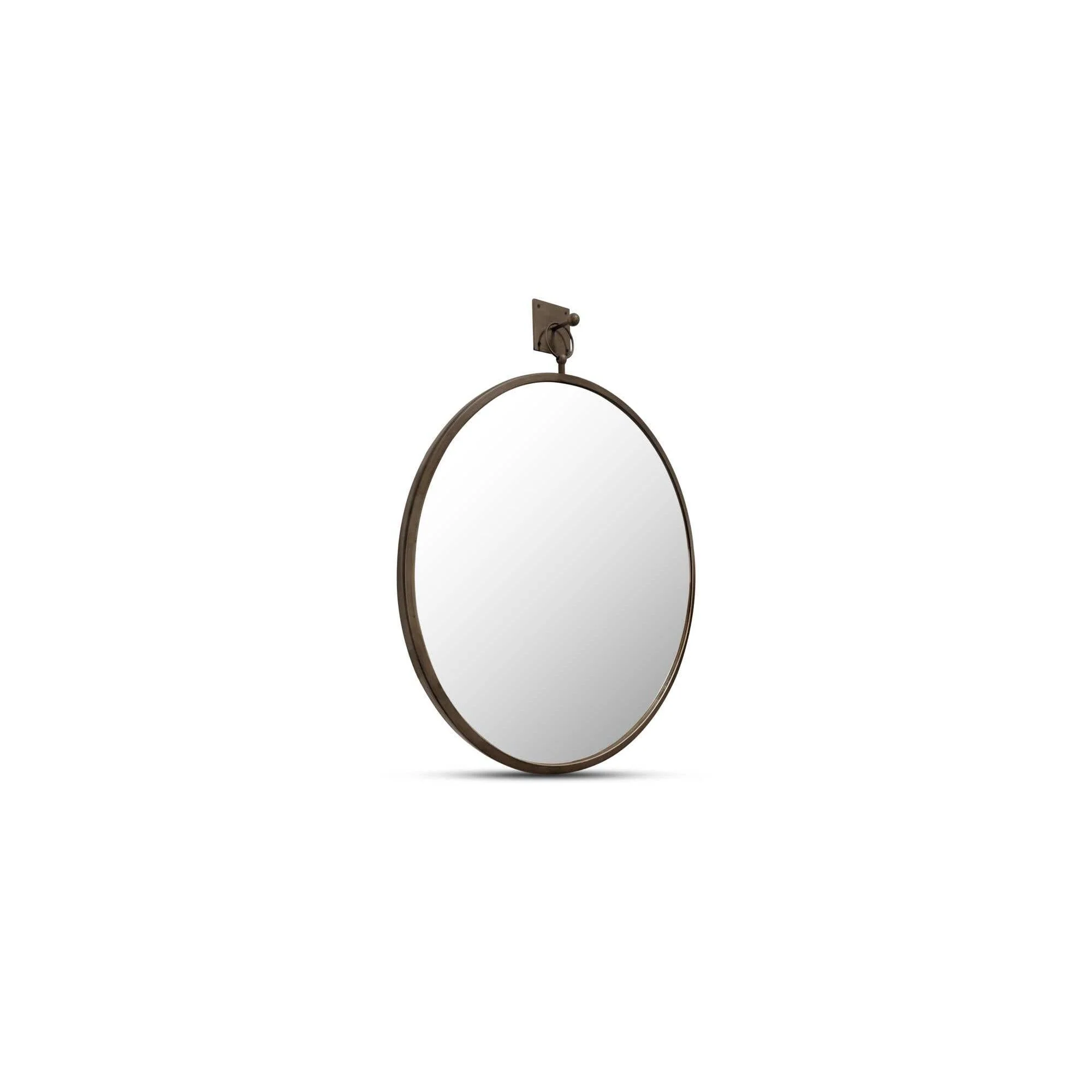 Moe's Home Cameo Mirror Aged Brass - Image 3