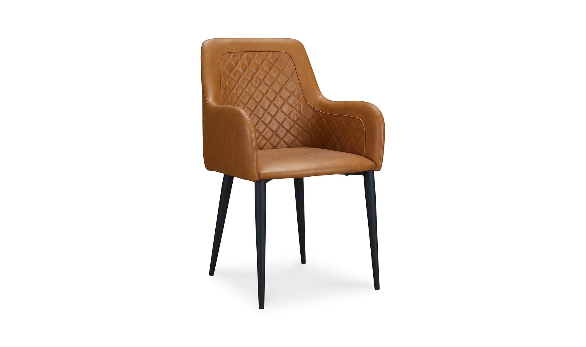Moe's Home Cantata Dining Chair Tawny Vegan Leather - Set Of Two - Image 6