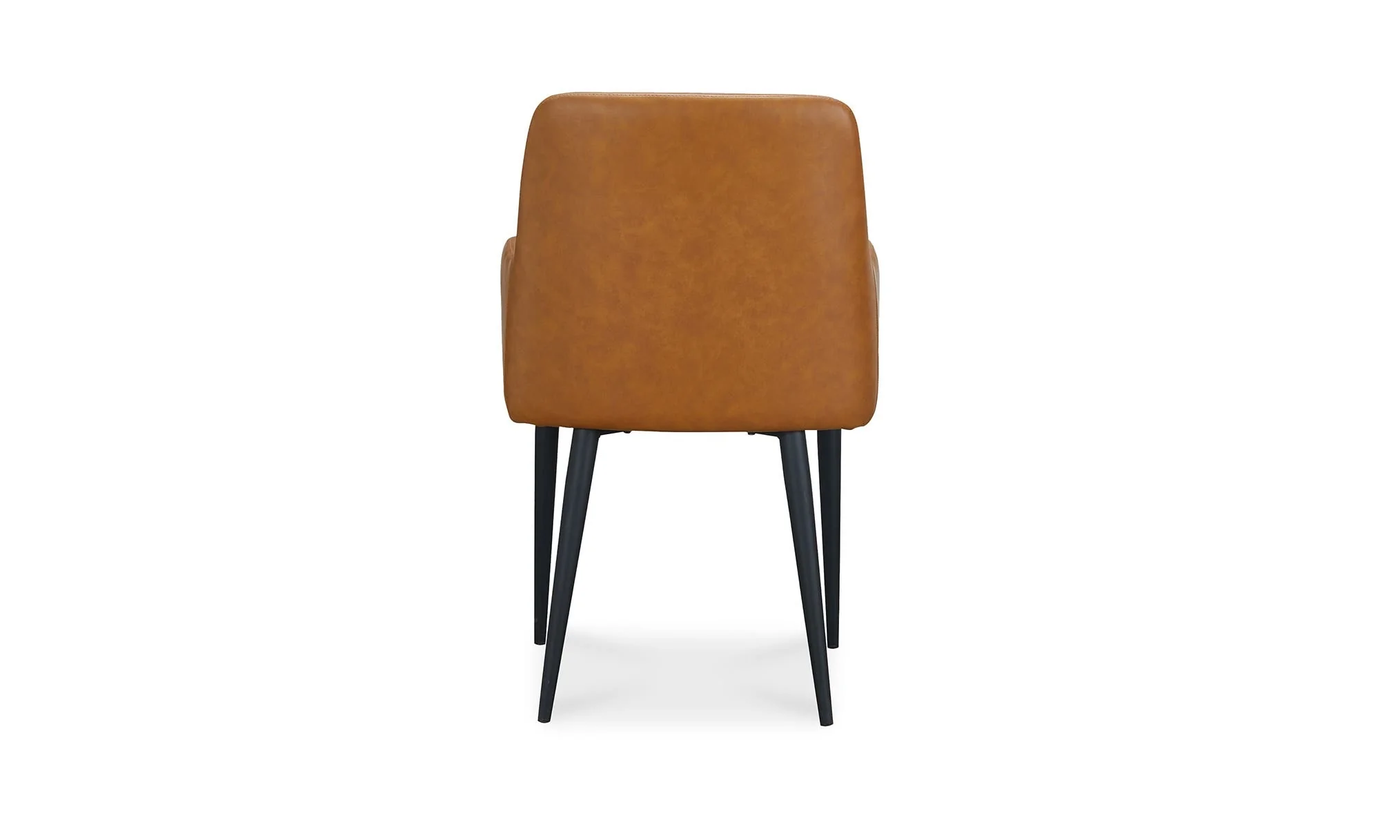 Moe's Home Cantata Dining Chair Tawny Vegan Leather - Set Of Two - Image 8